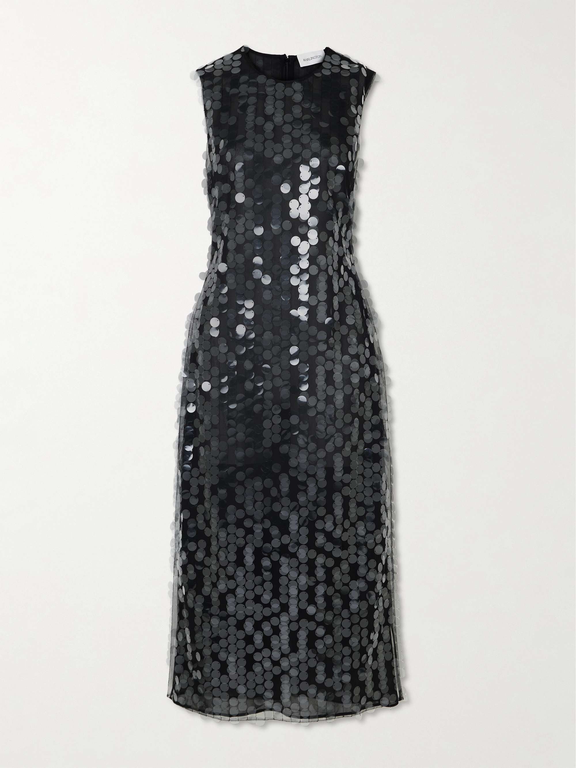 Tovia sequin-embellished tulle midi dress view