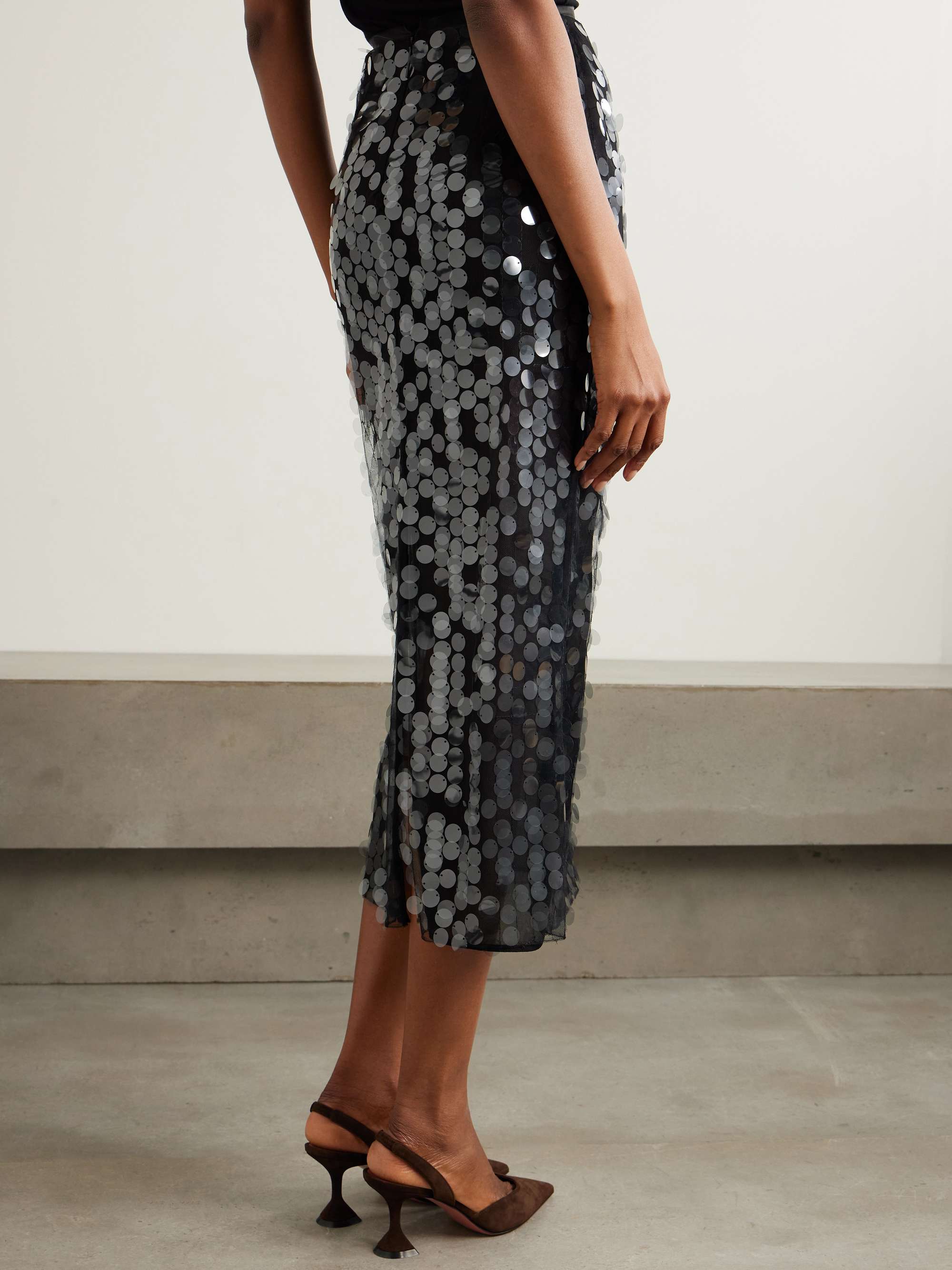 Dia embellished tulle midi skirt view
