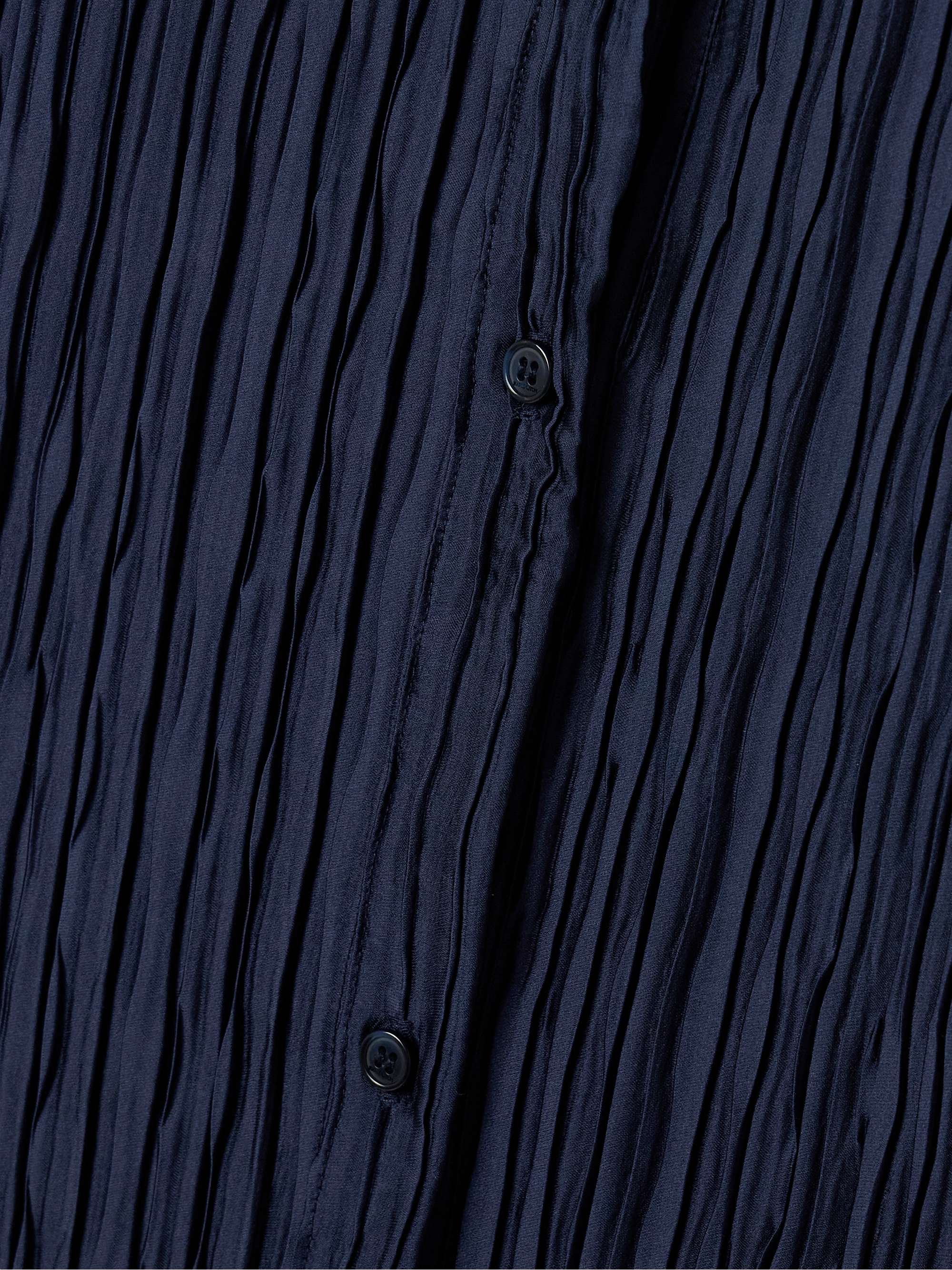 Marley satin-plissé shirt view