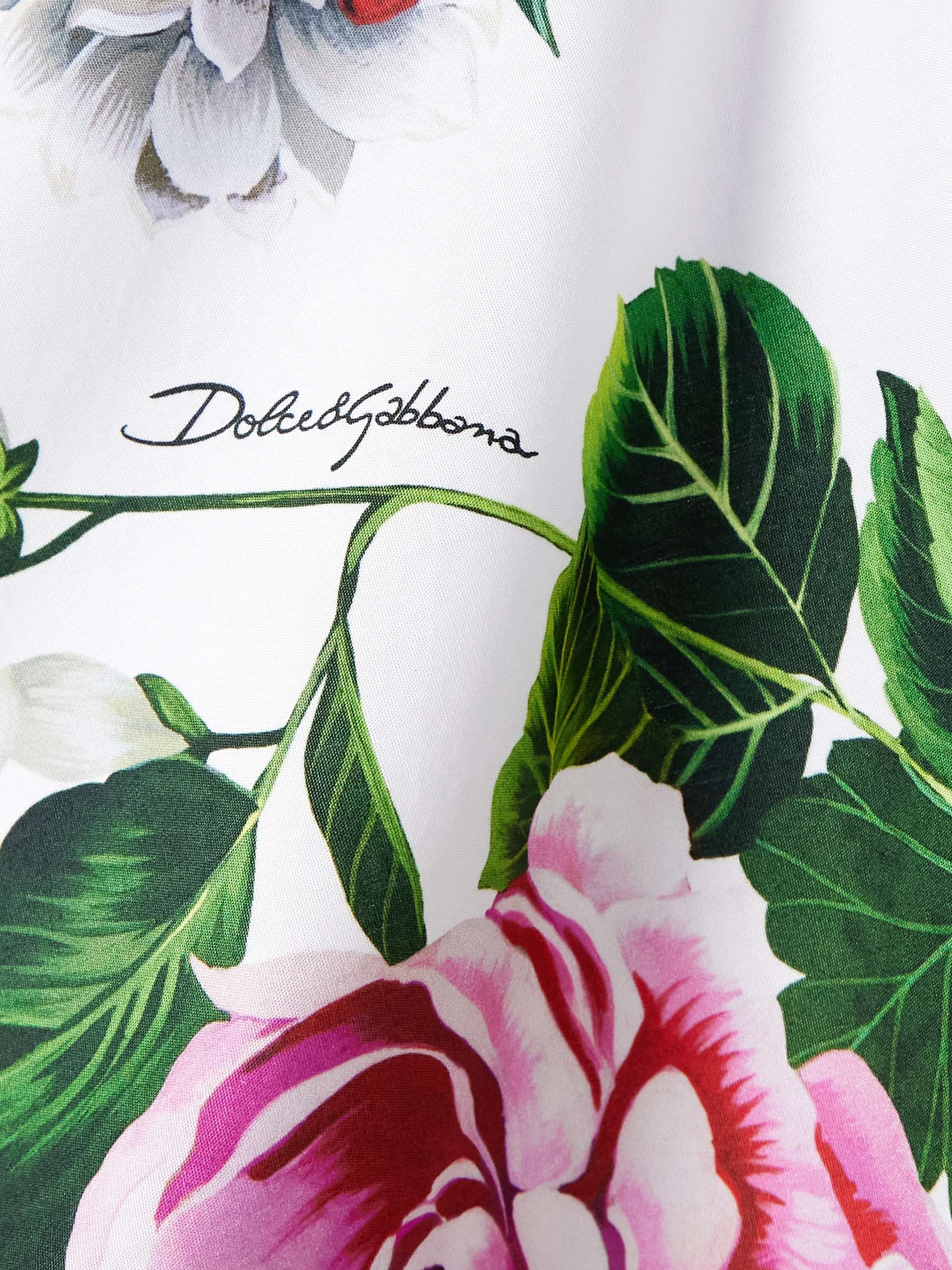 Floral-print cotton-blend poplin mini dress view