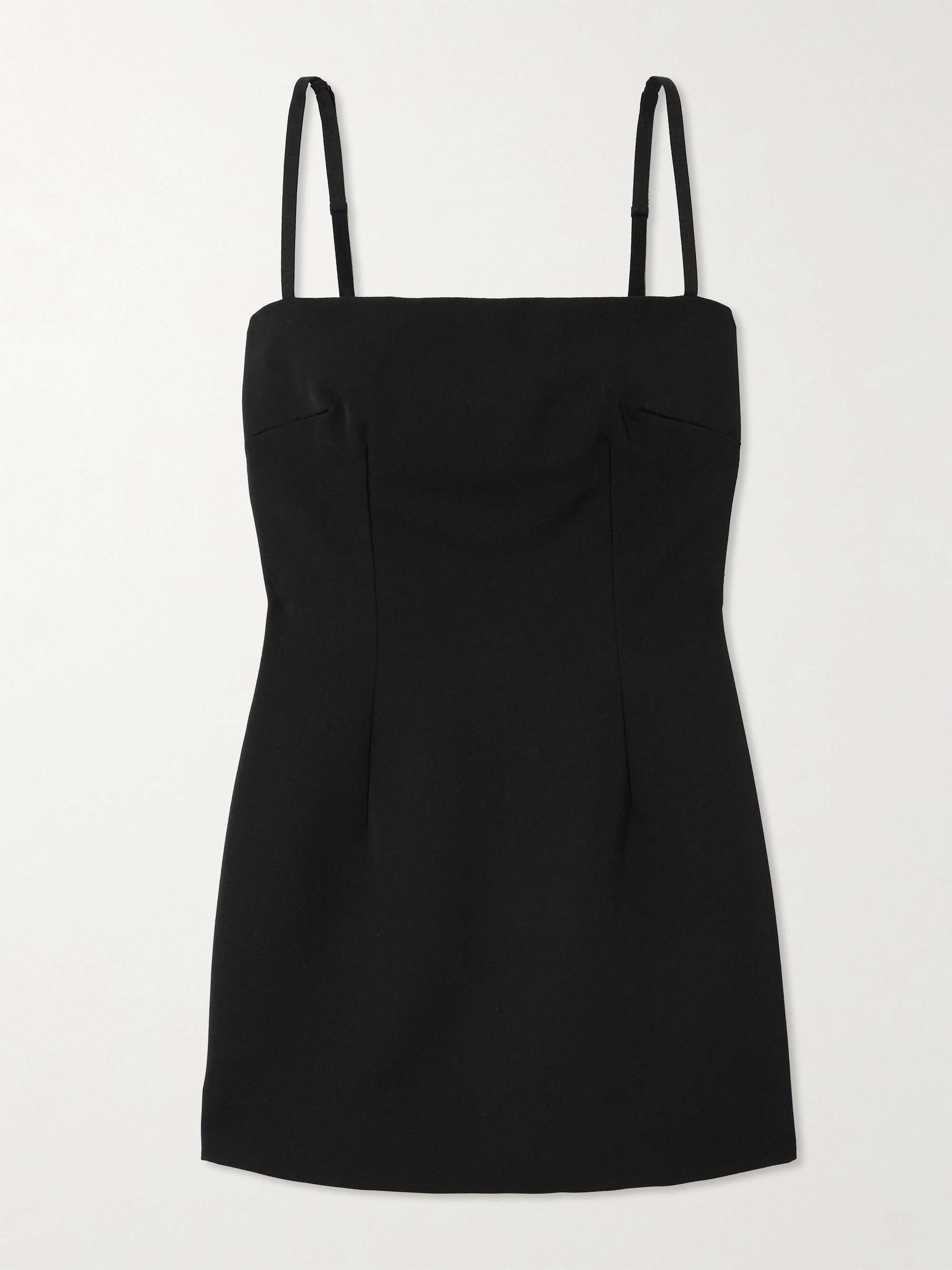 Wool-twill mini dress view