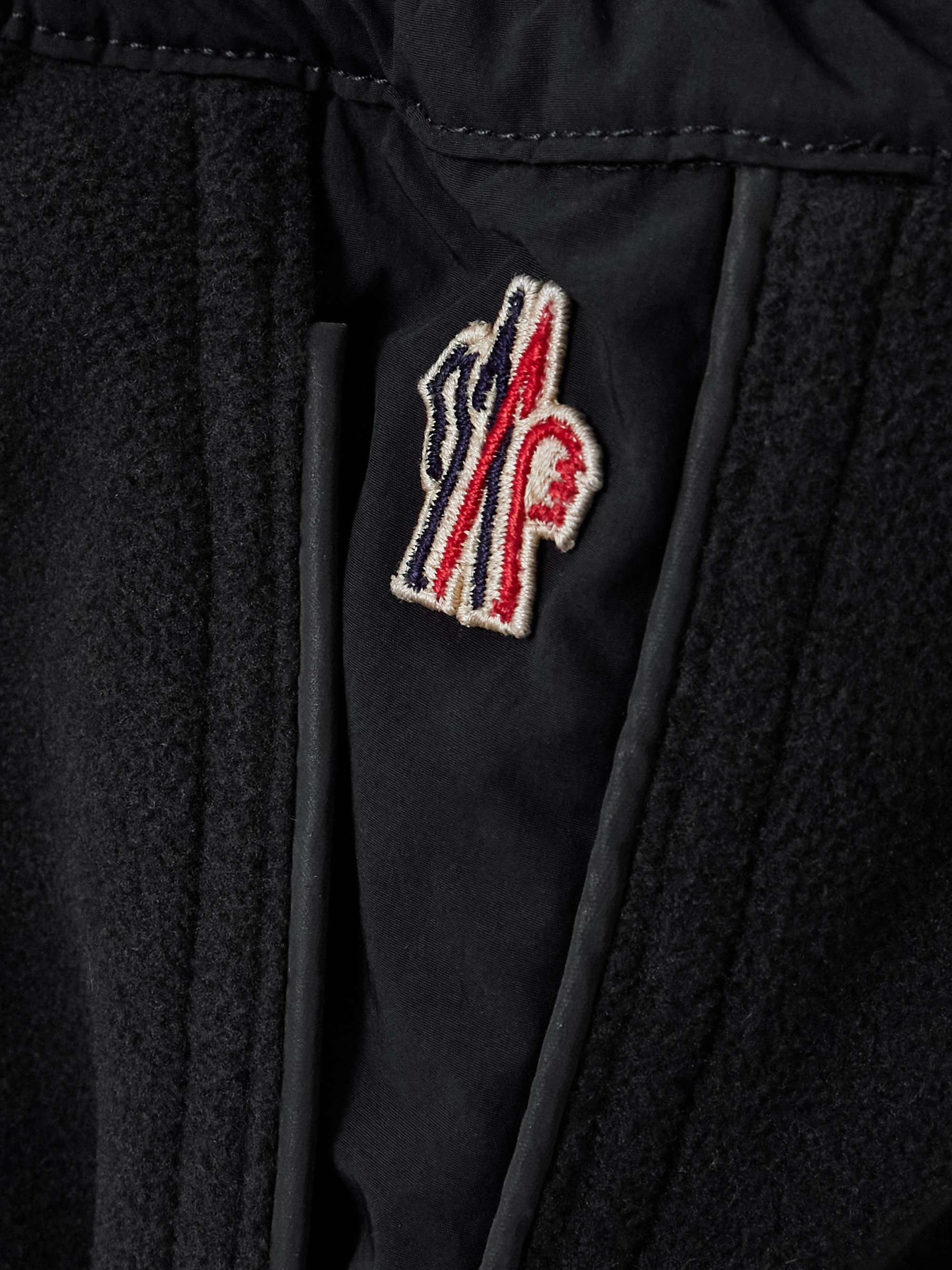 Shell-paneled fleece tapered sweatpants view