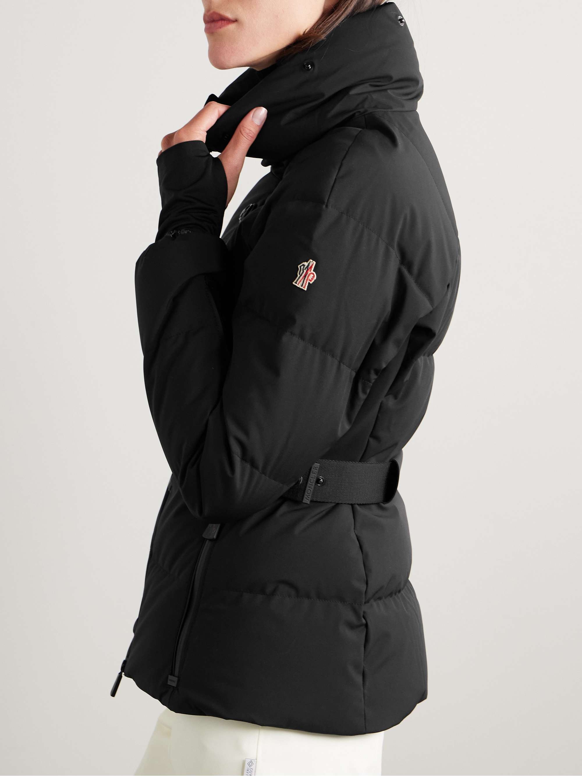 Guyane hooded quilted down ski jacket view
