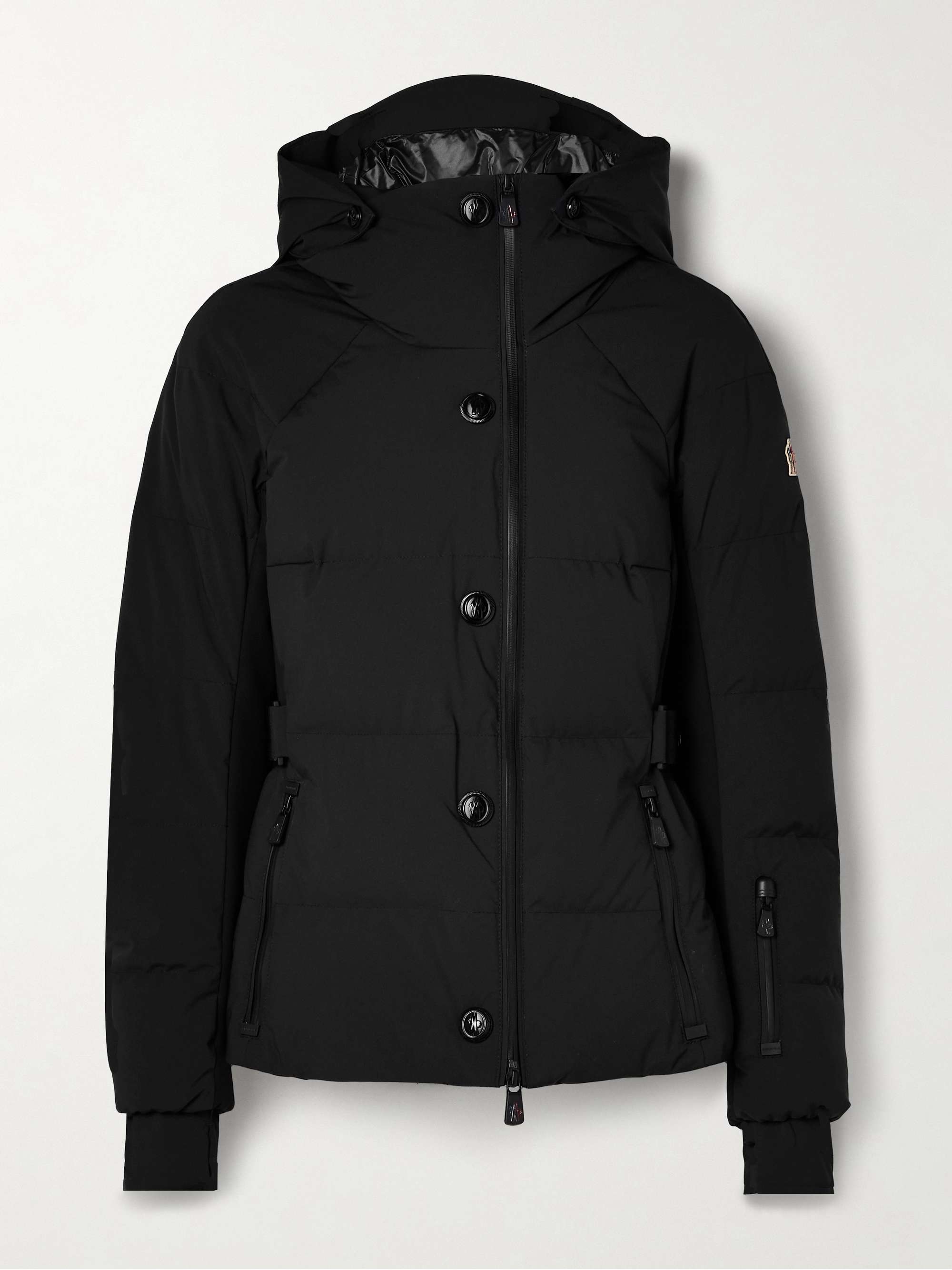 Guyane hooded quilted down ski jacket view