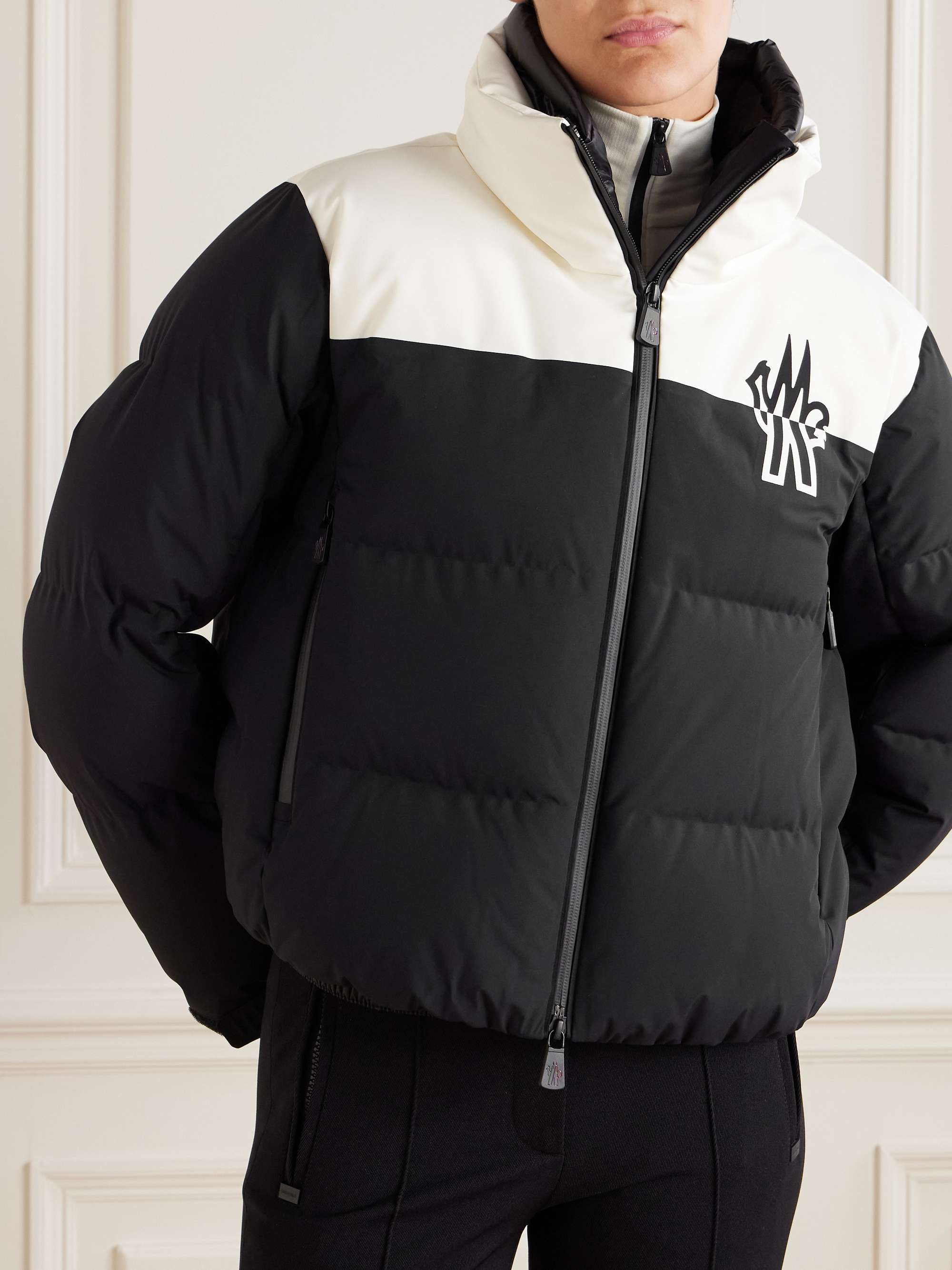 Stennes poplin-paneled quilted down ski jacket view