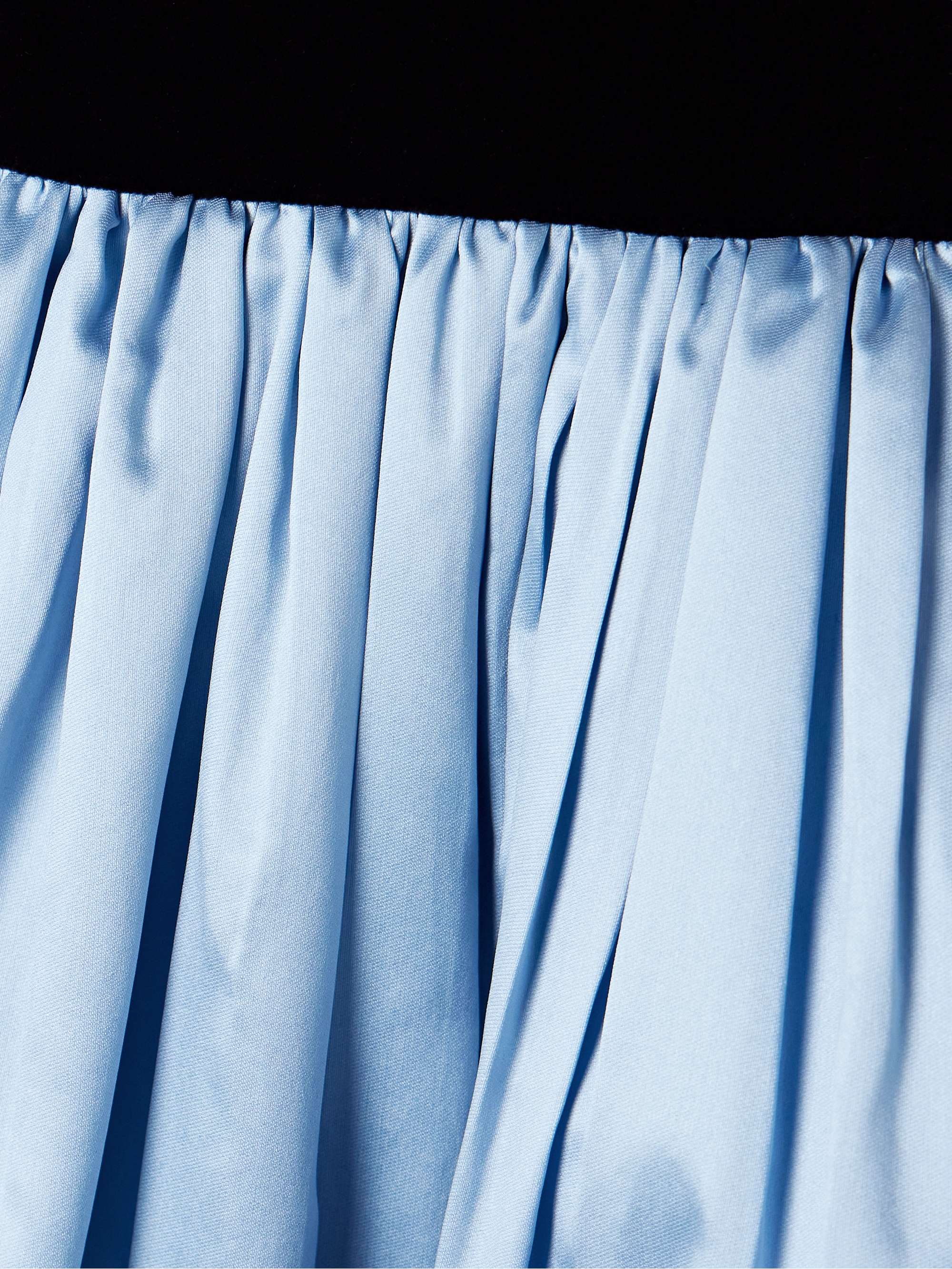 Silk-mikado and velvet gown view