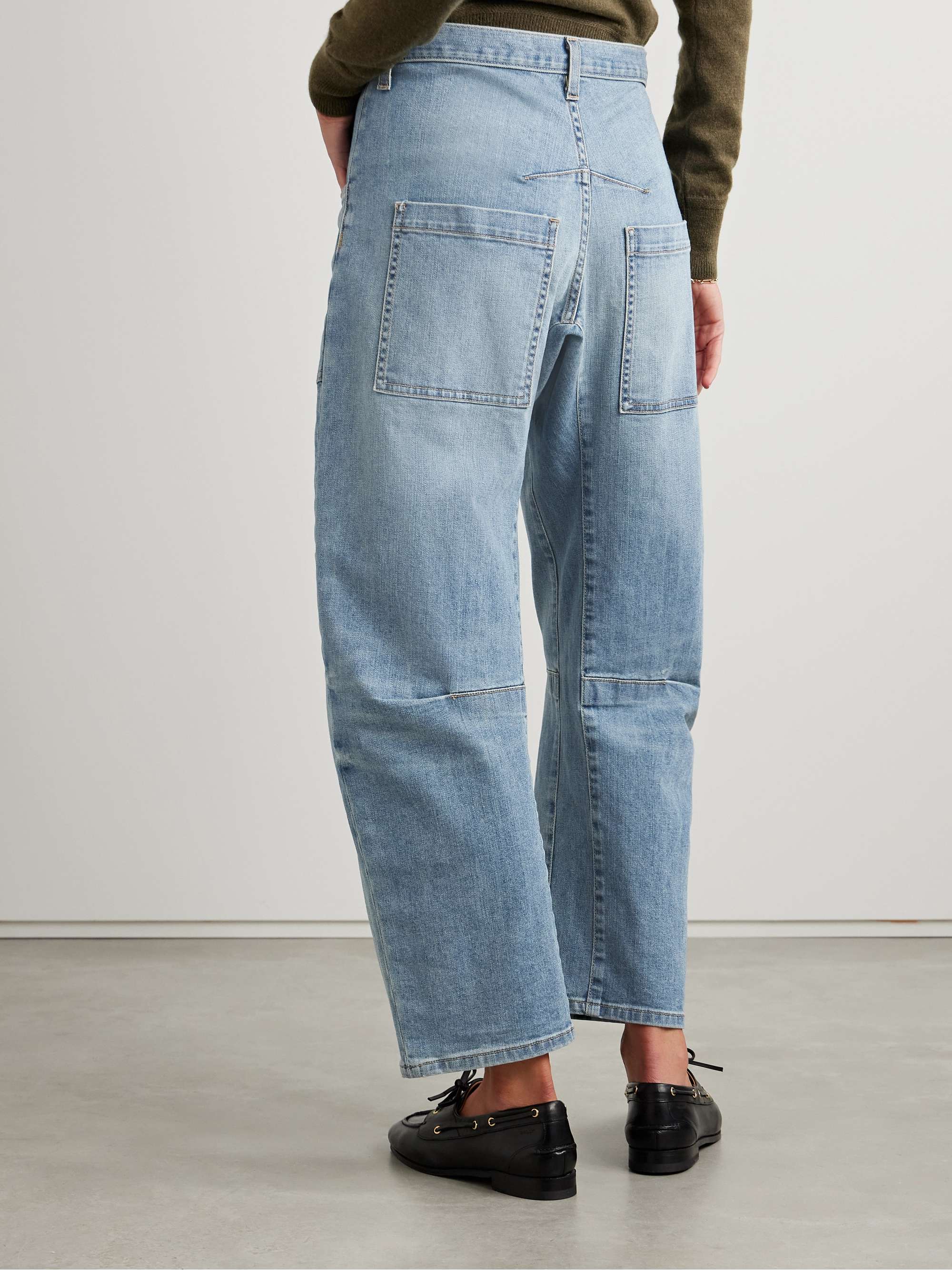 Shon high-rise tapered jeans view