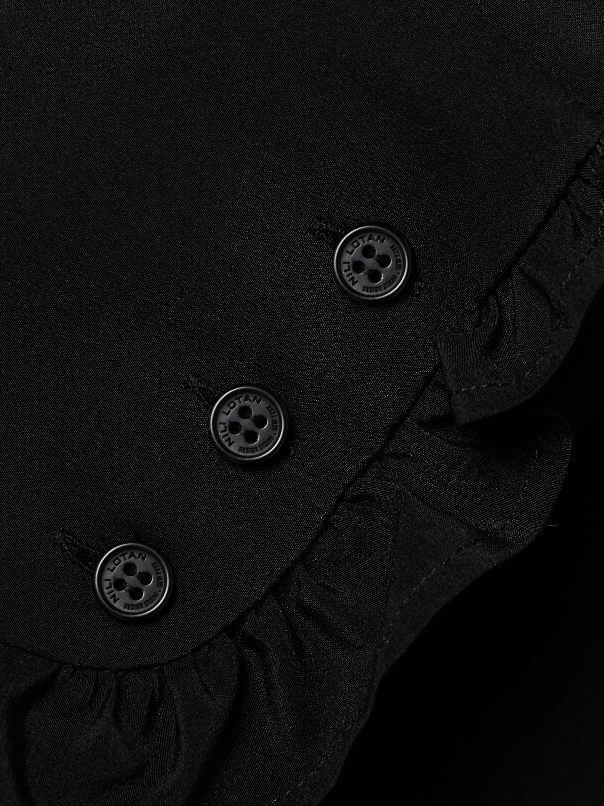 Pauline ruffle-trimmed silk shirt view