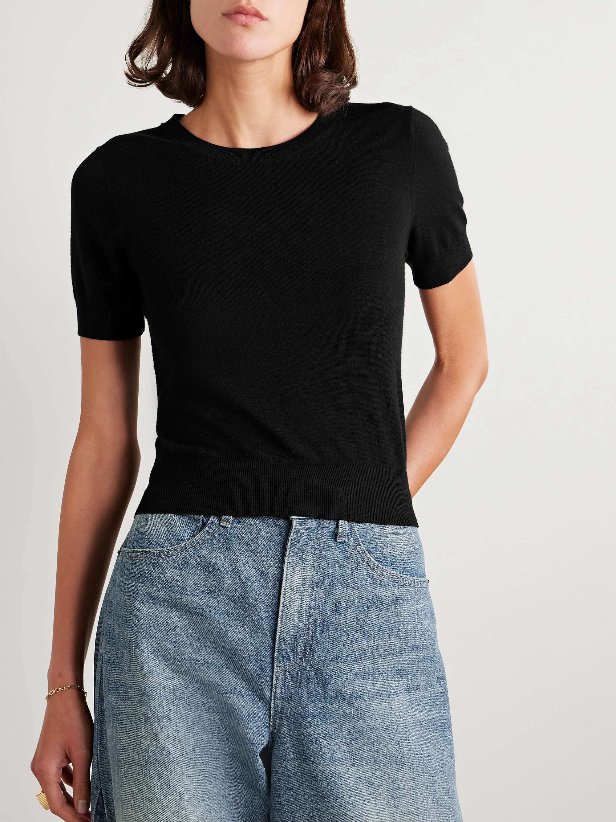 Leilani slim-fit merino wool top view