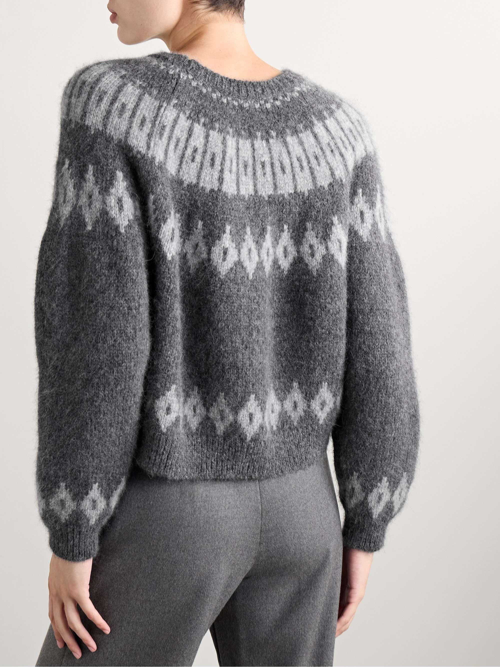 Arleth Fair Isle alpaca-blend sweater view