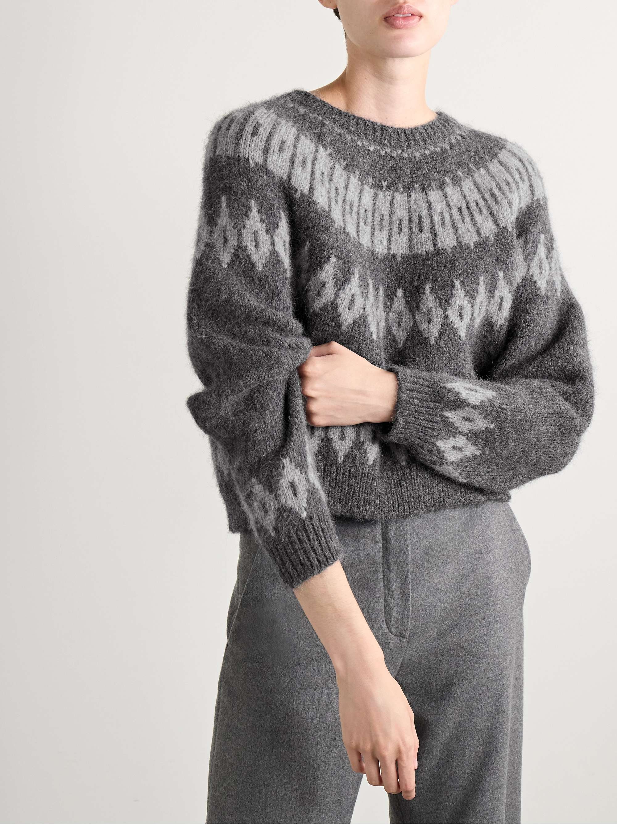 Arleth Fair Isle alpaca-blend sweater view