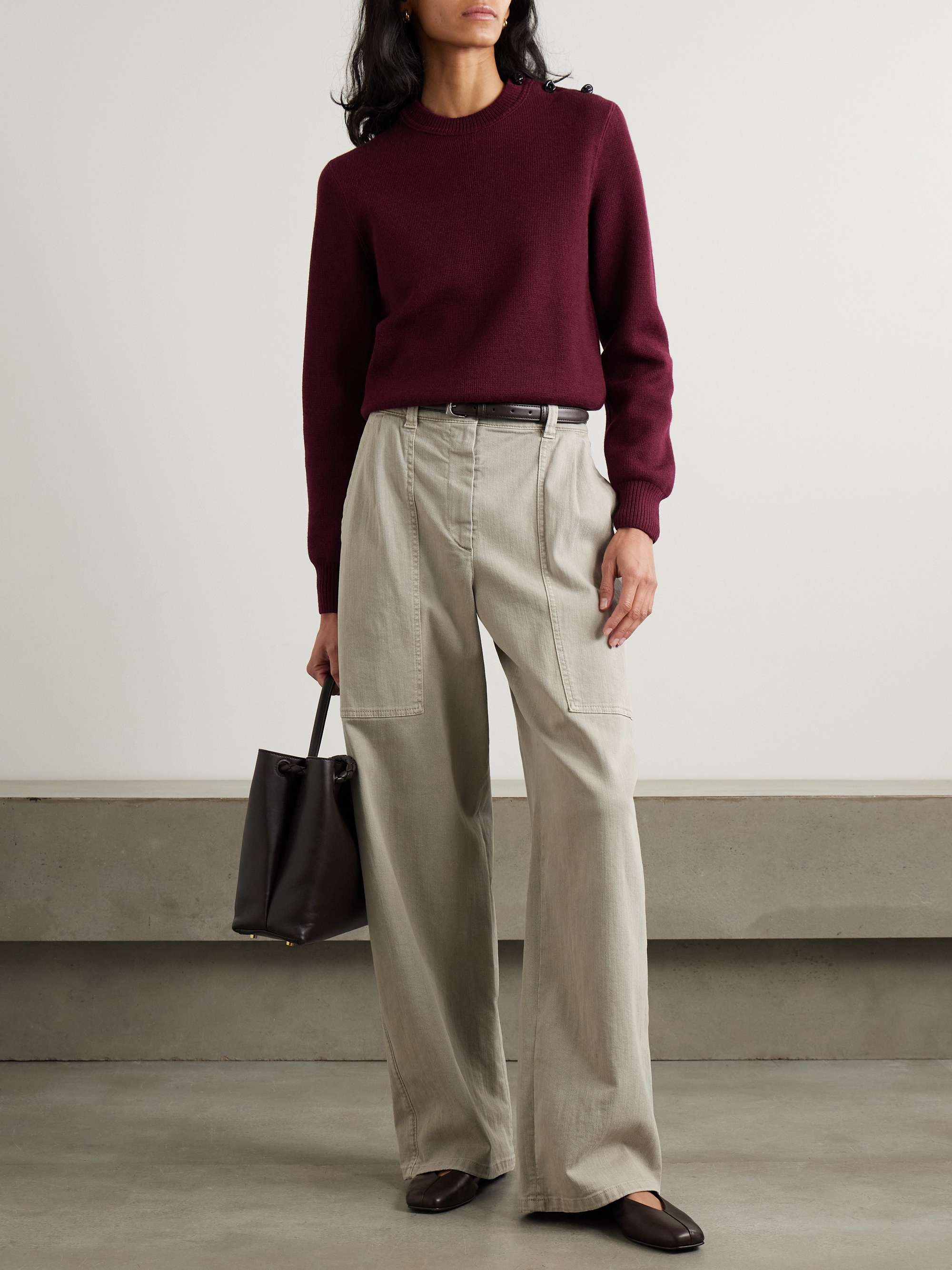 Cotton-twill pants view