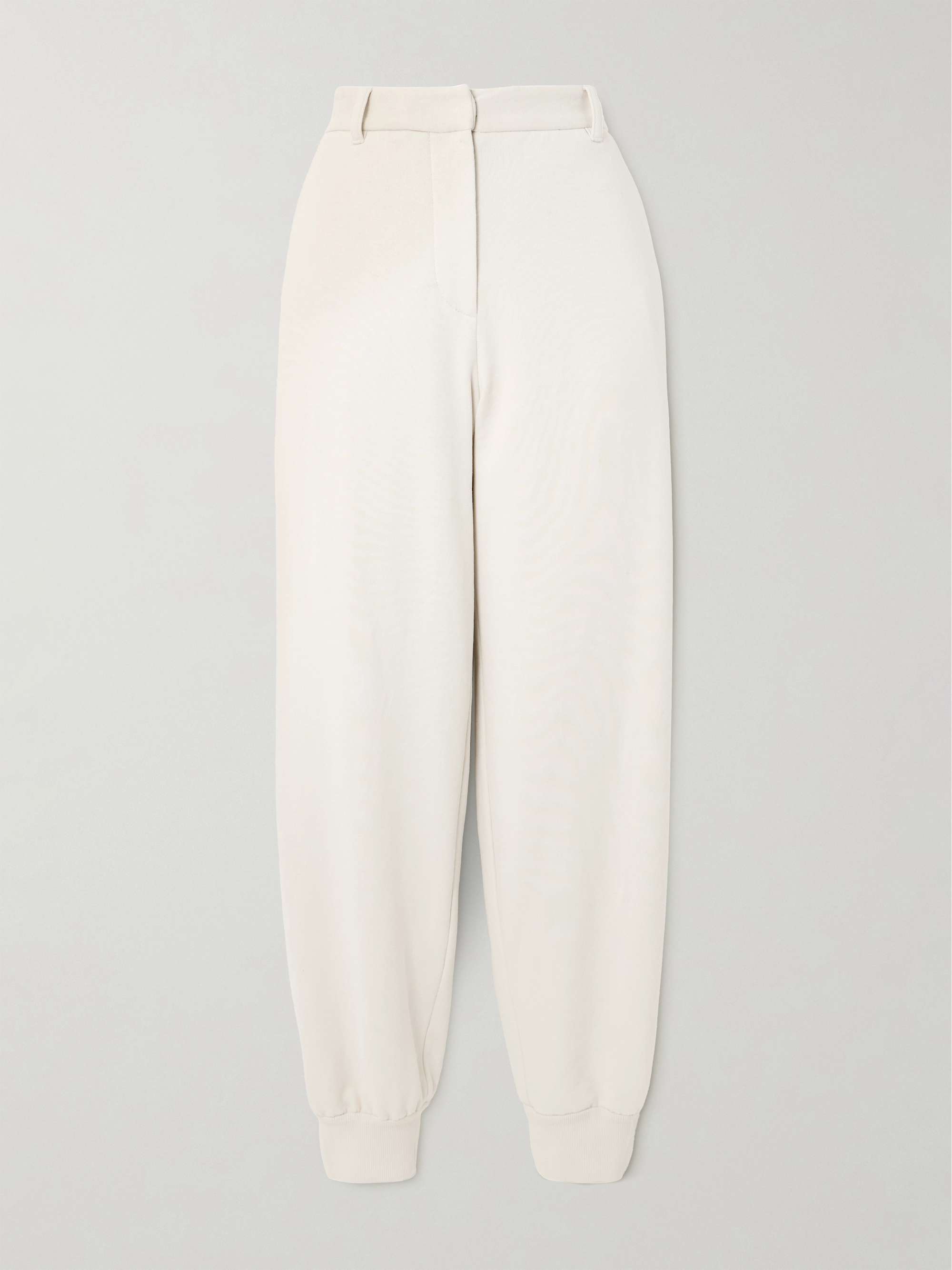 Cotton-jersey tapered pants view