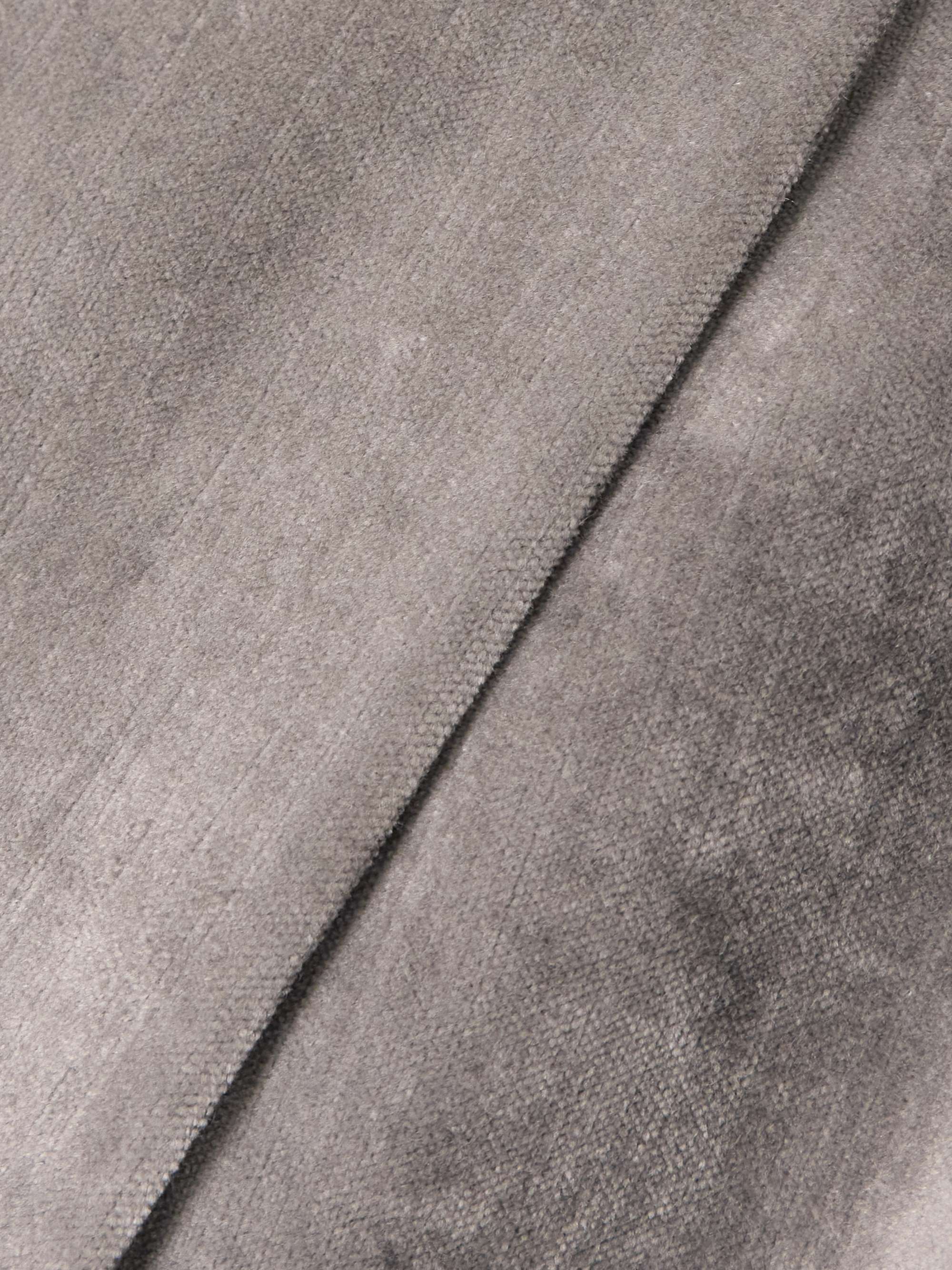 Pleated cotton-blend velvet wide-leg pants view