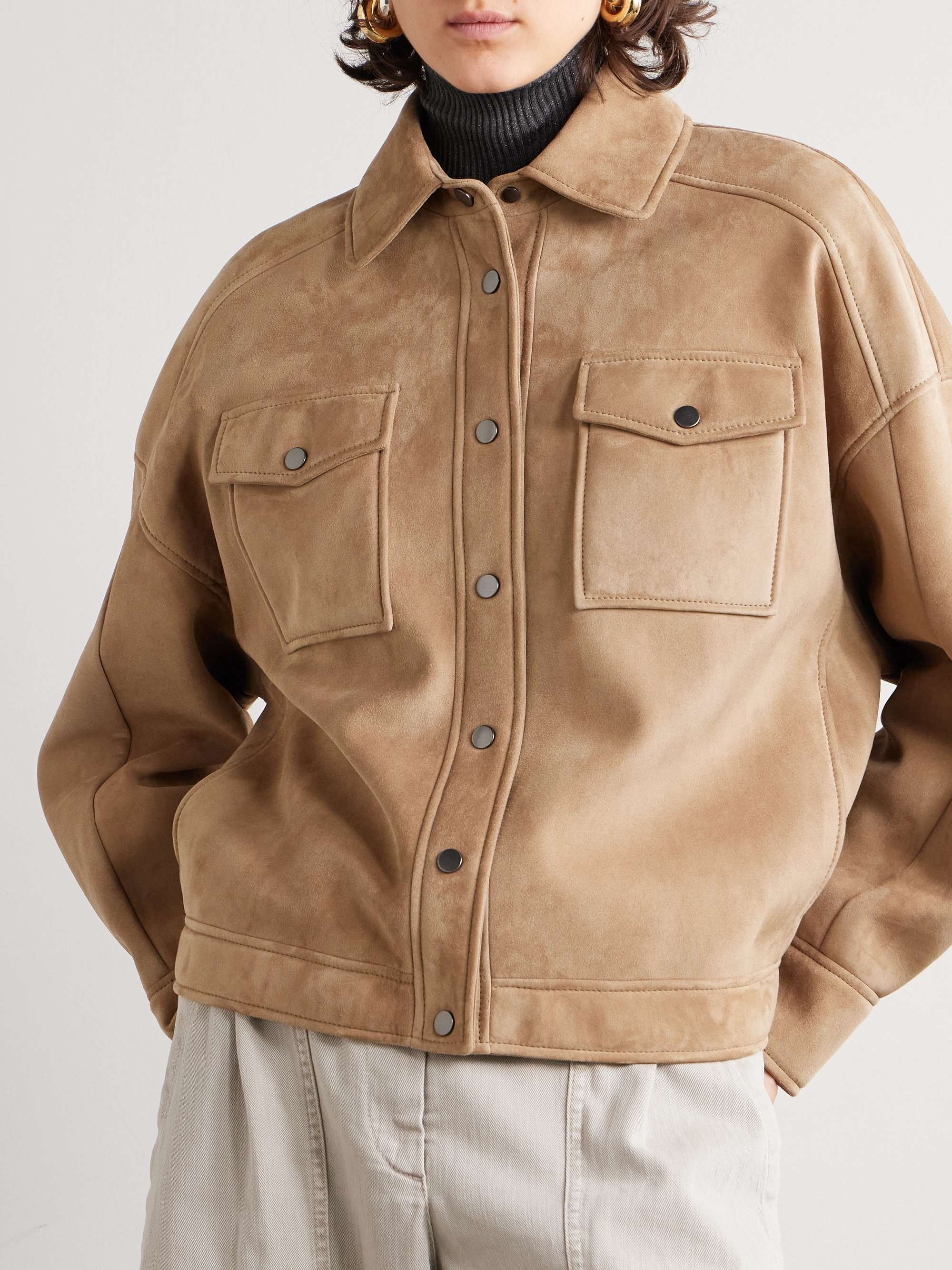 Suede jacket view