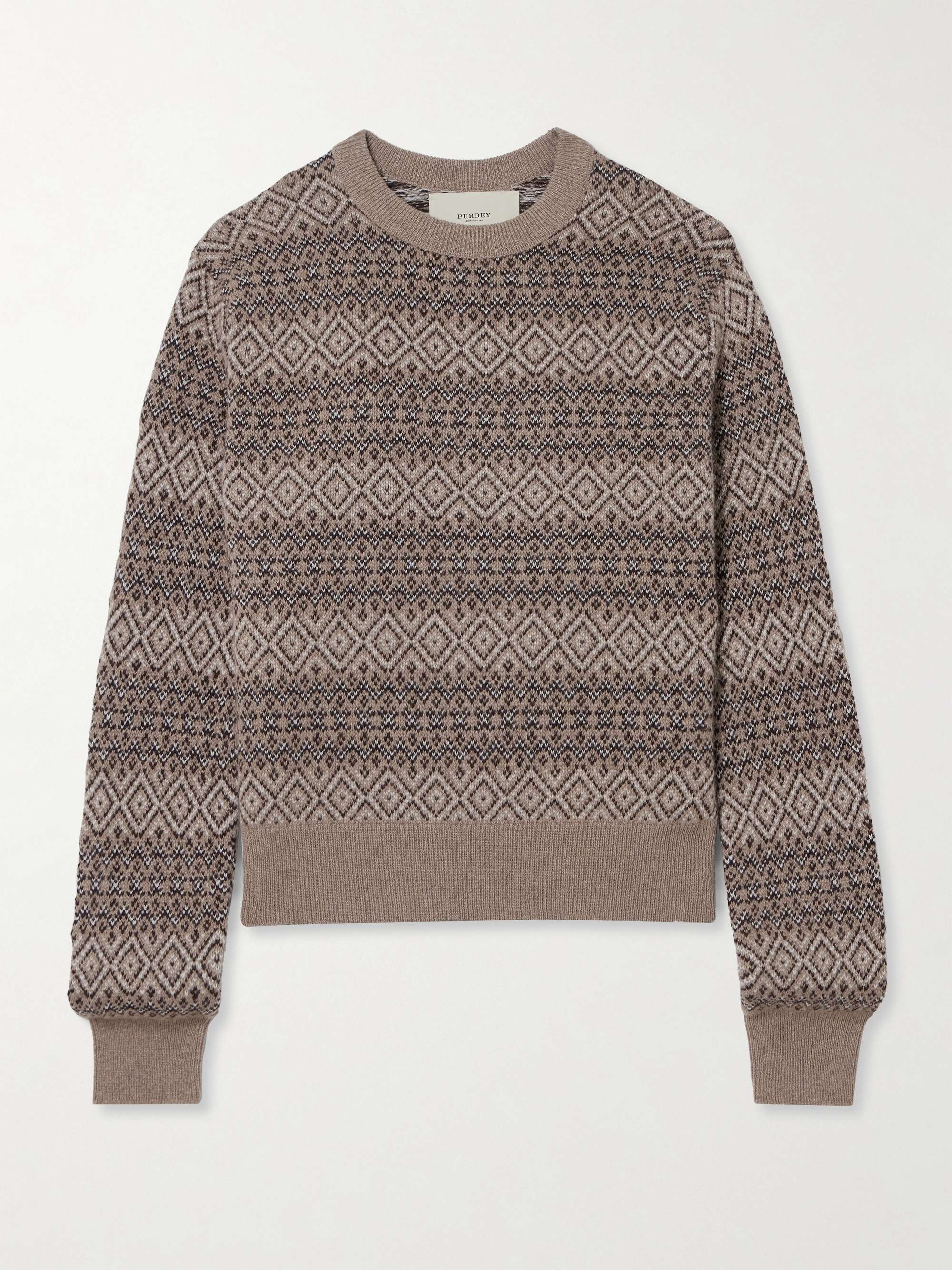 Kirkstone Fair Isle cashmere sweater view