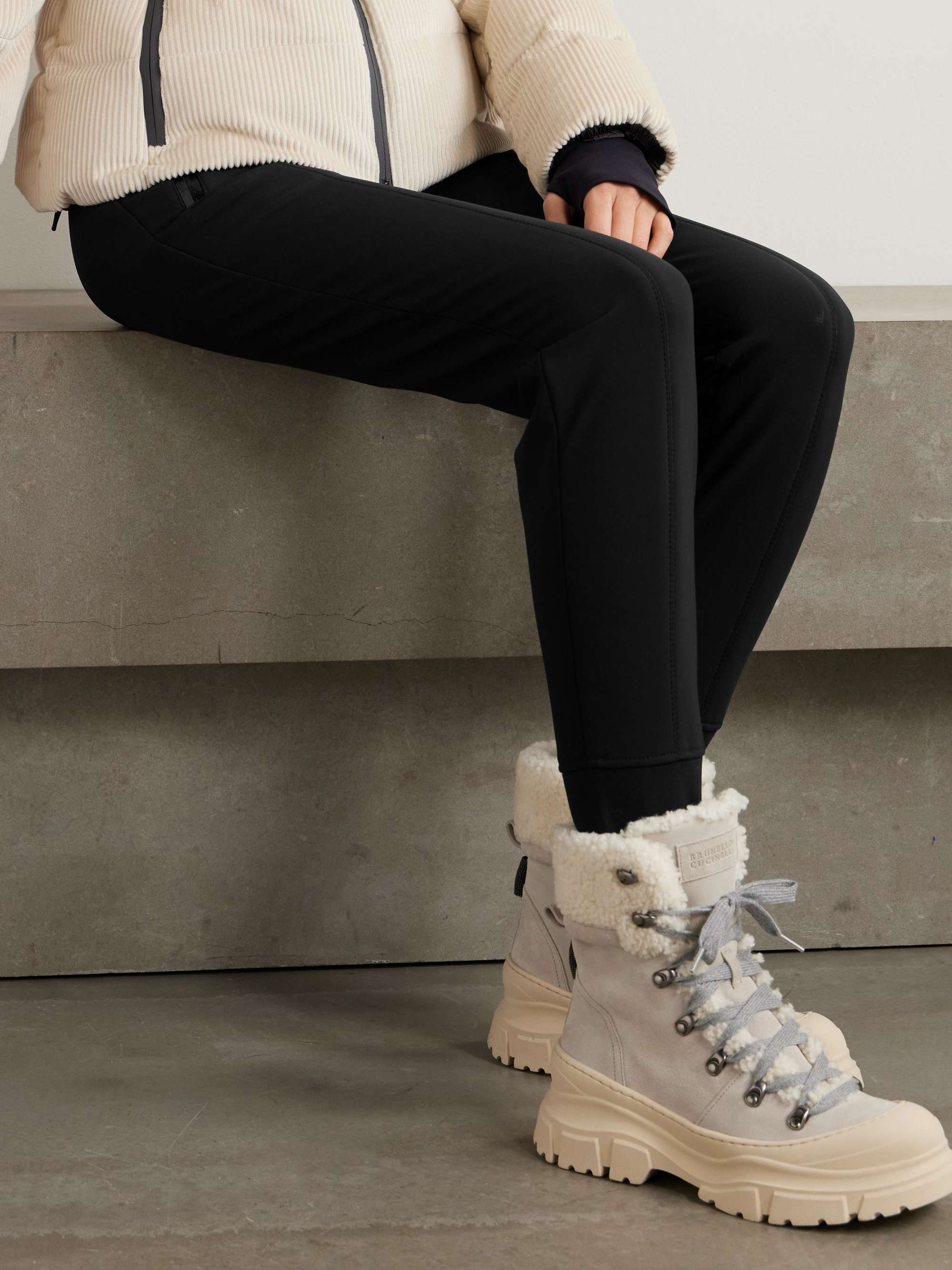 Paneled ski pants view