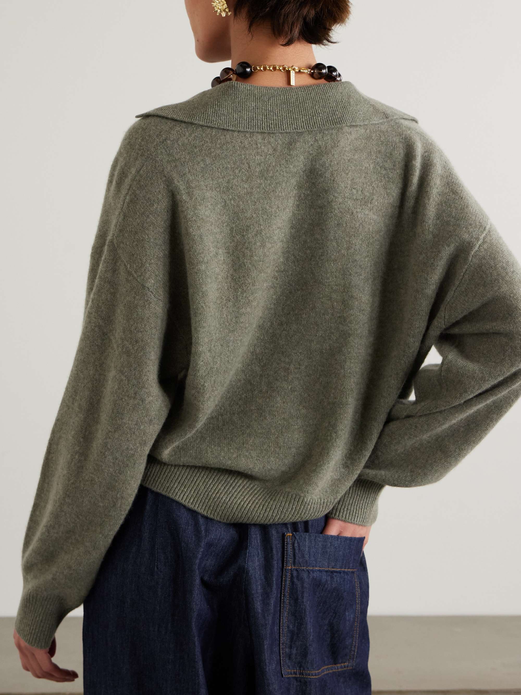 Jacksob brushed organic cashmere sweater view