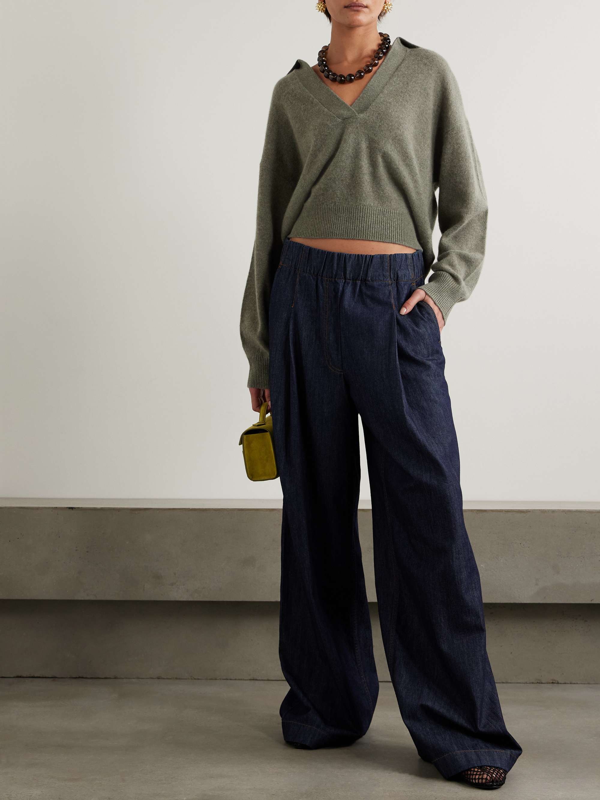 Jacksob brushed organic cashmere sweater view