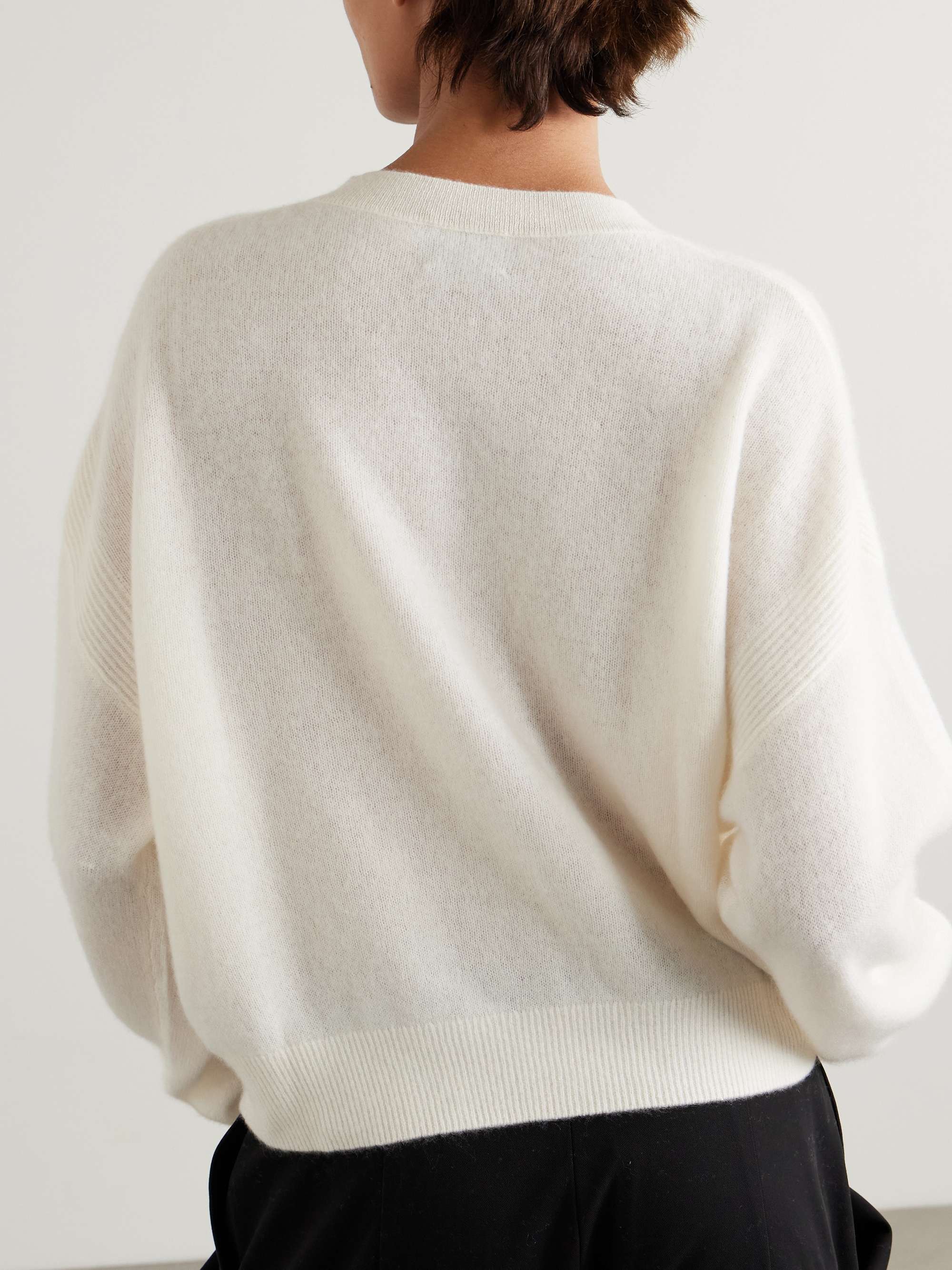 Modena brushed-organic cashmere sweater view