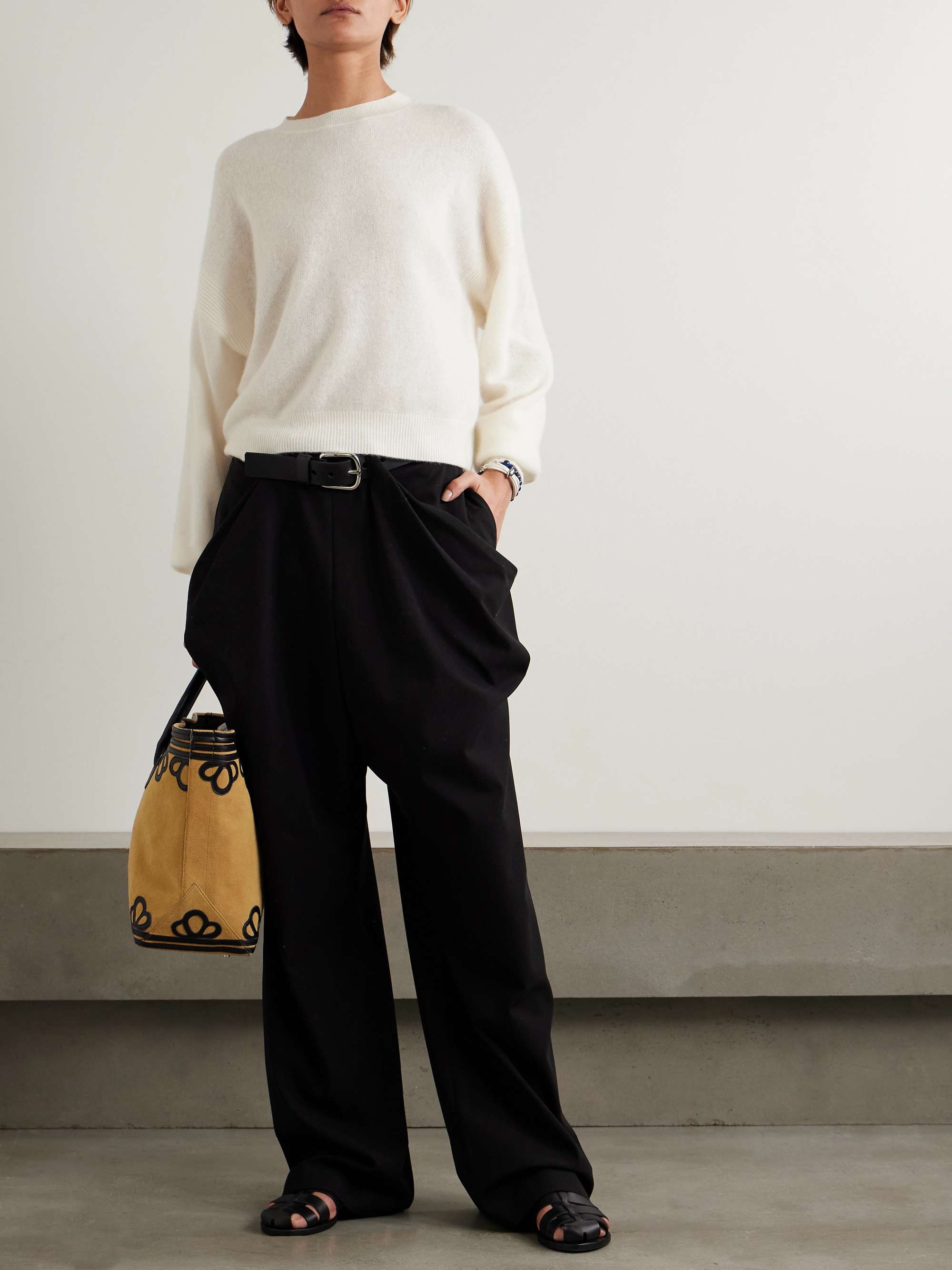 Modena brushed-organic cashmere sweater view
