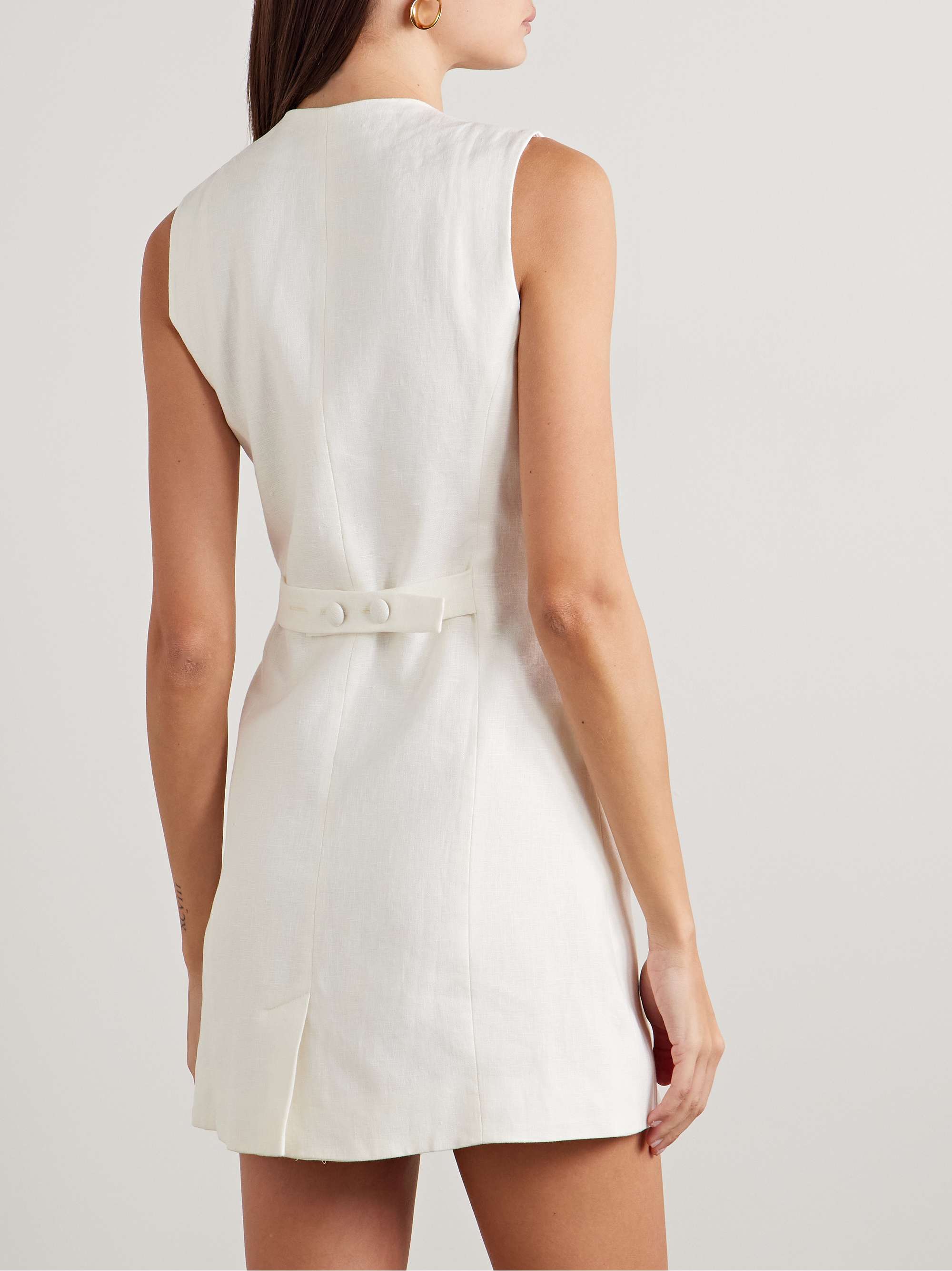 Jane linen mini dress view