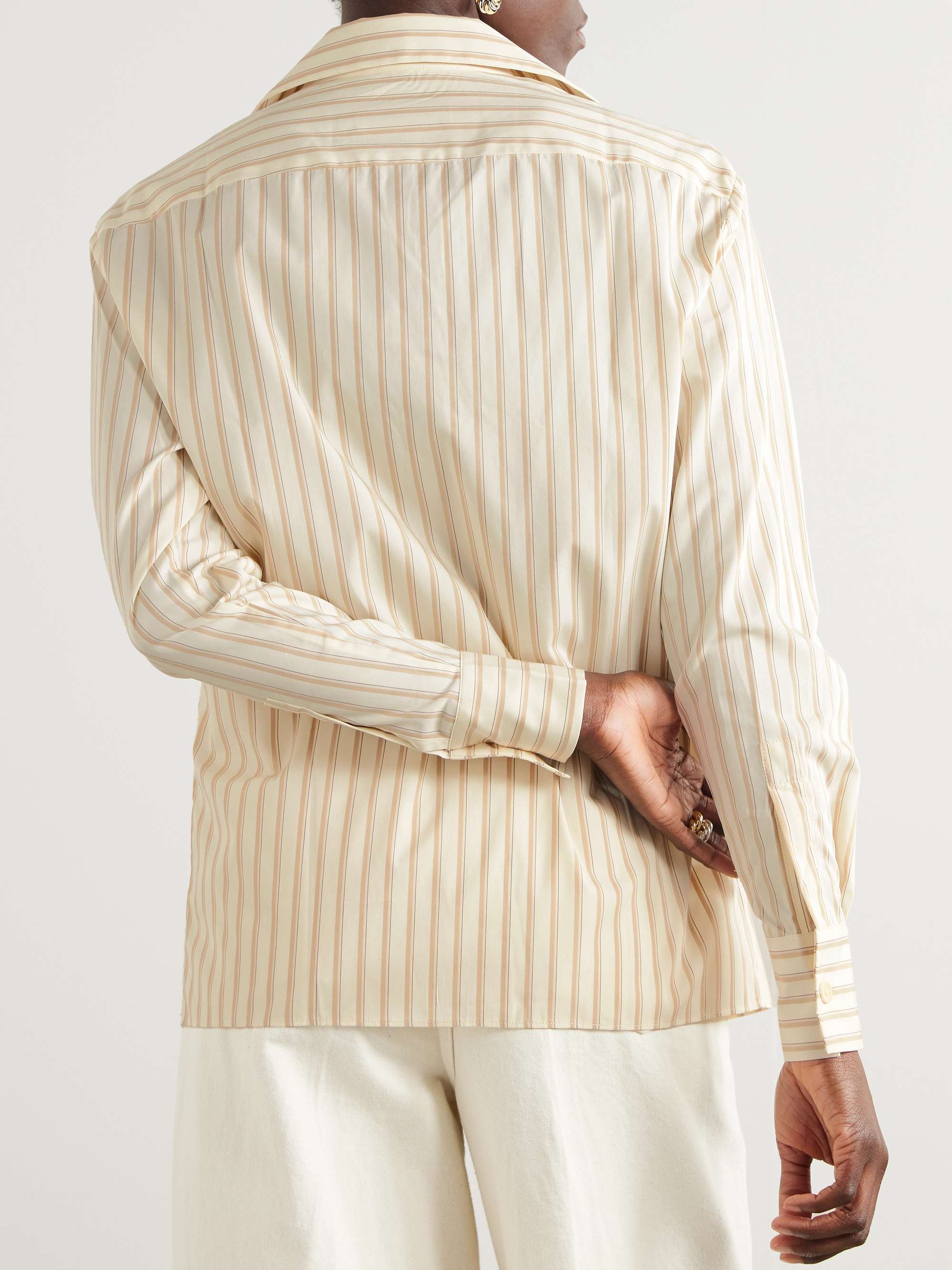 Vados striped cotton-poplin shirt view