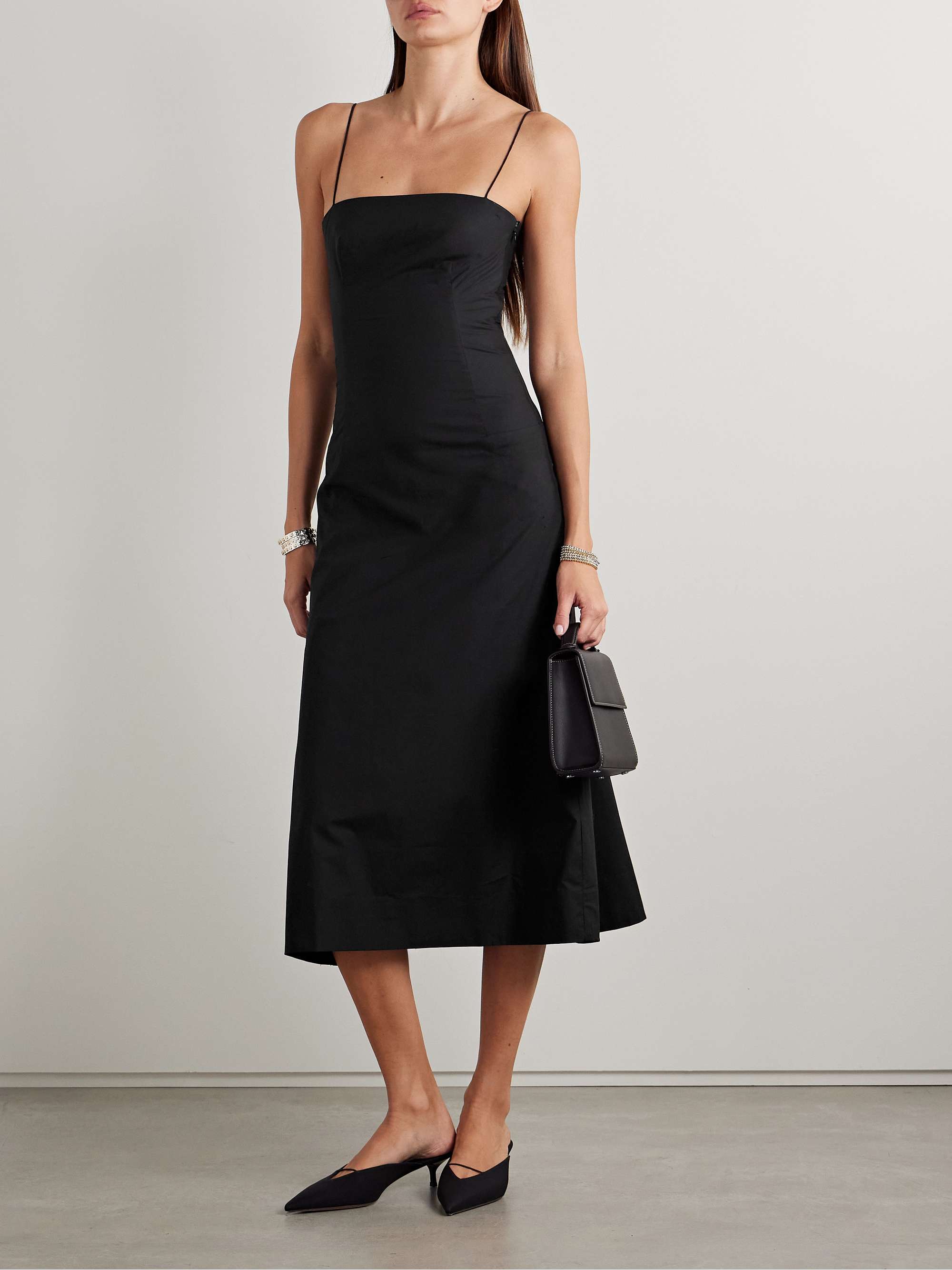 Ostano cotton-poplin midi dress view