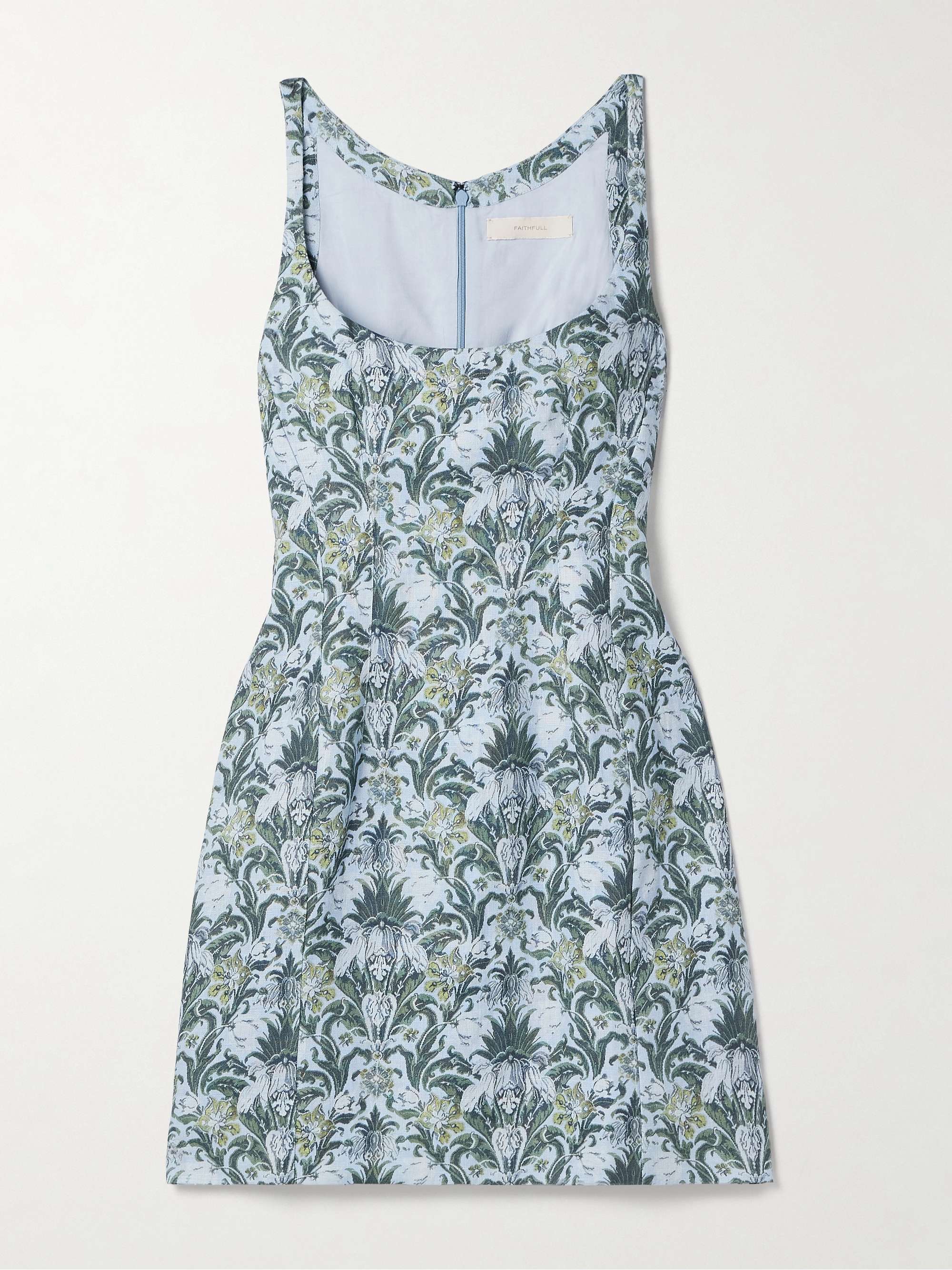 Sanne floral-print linen mini dress view