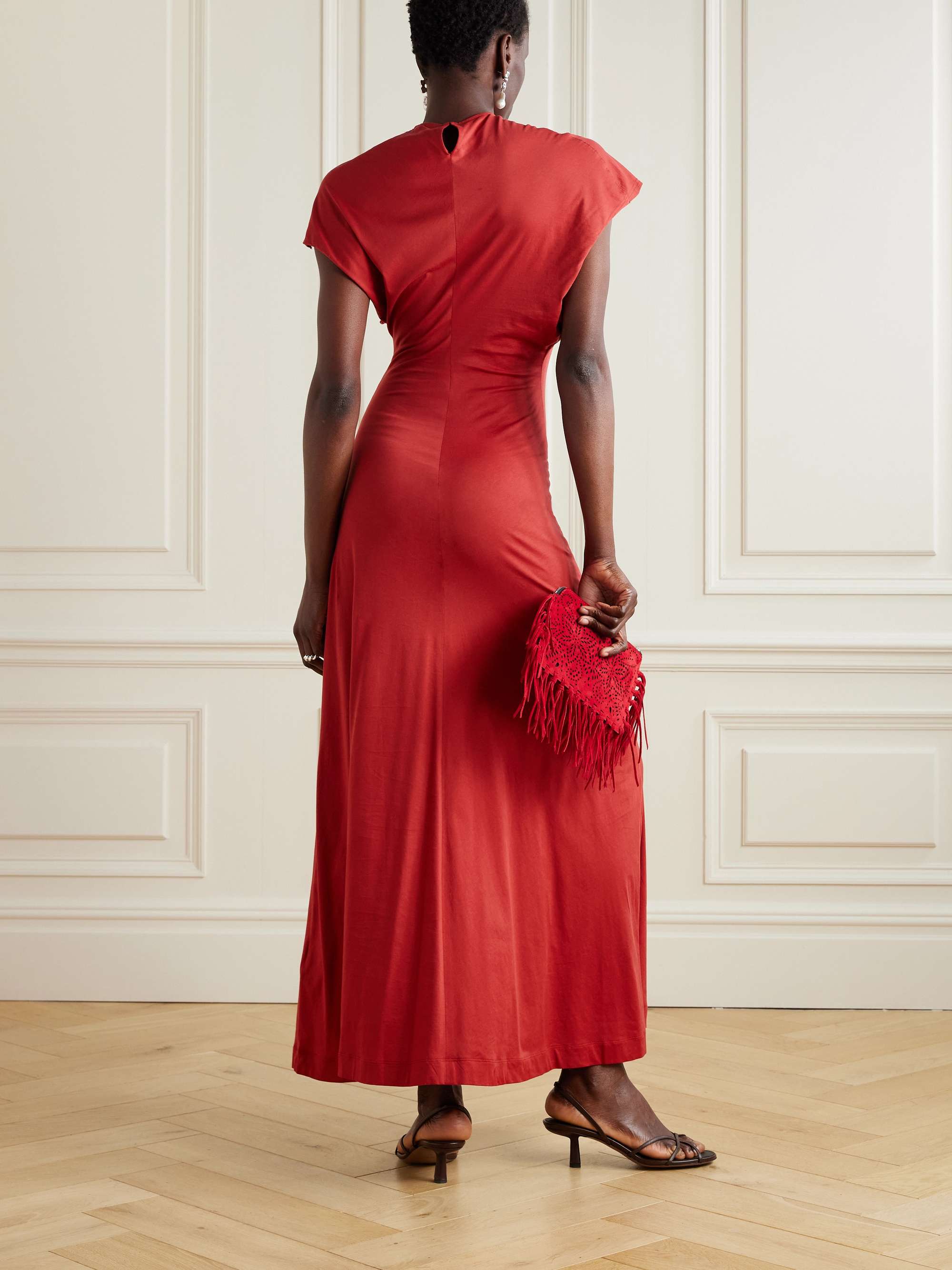 Colmar organic cotton-jersey maxi dress view