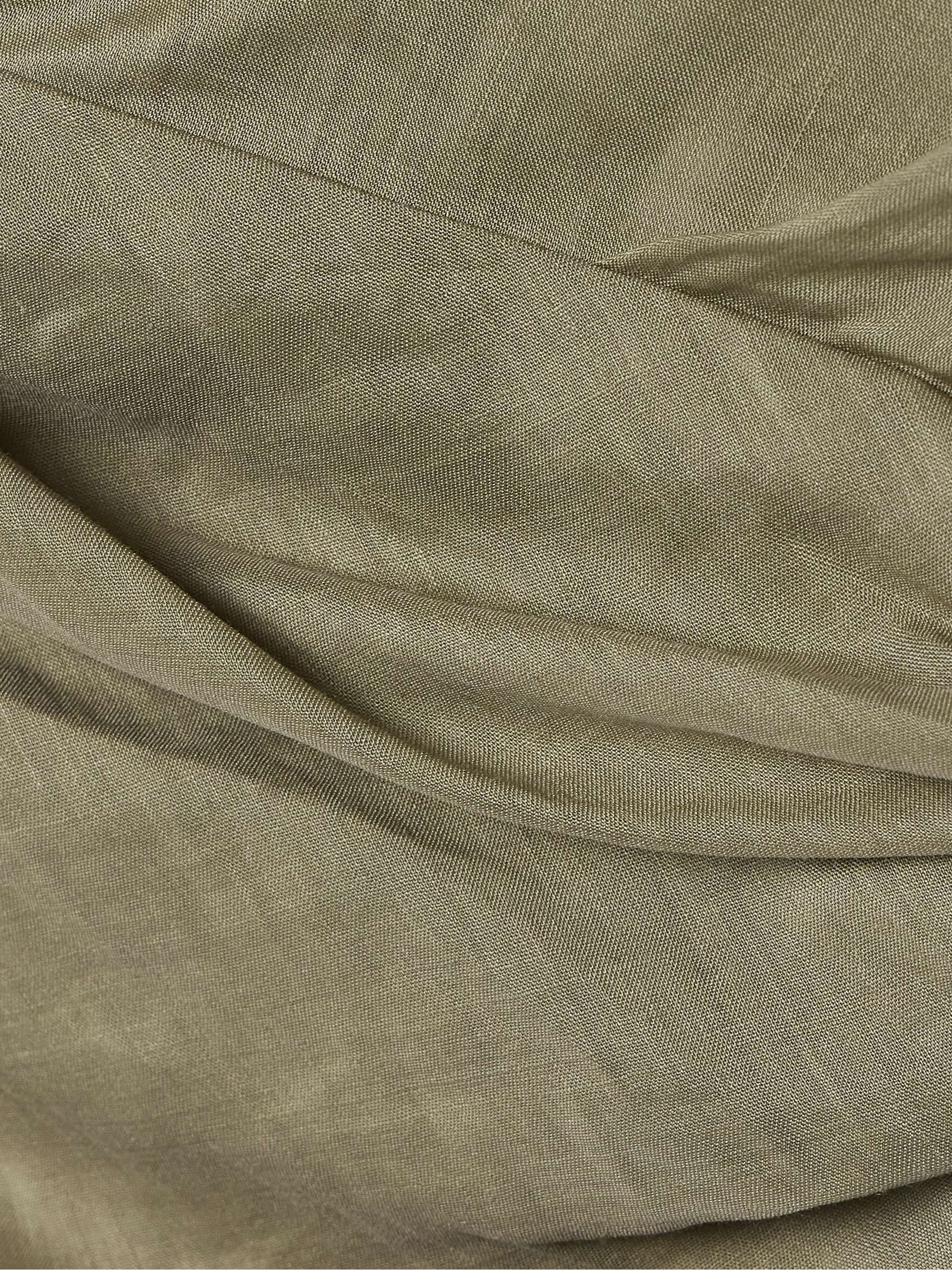 Adelia draped ramie and silk-blend top view