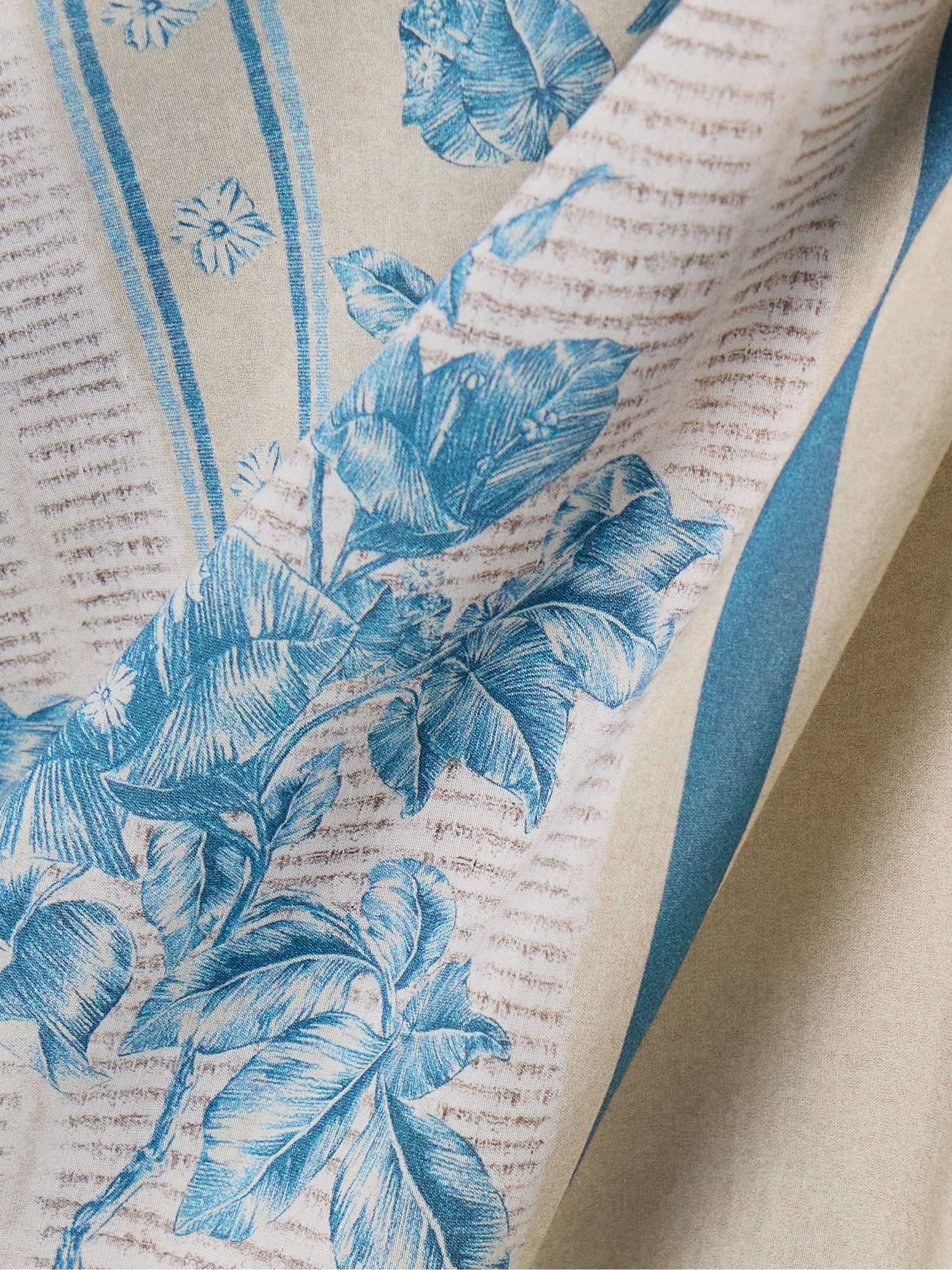 Lavanda Bougainvillea floral-print cotton and silk-blend voile pareo view