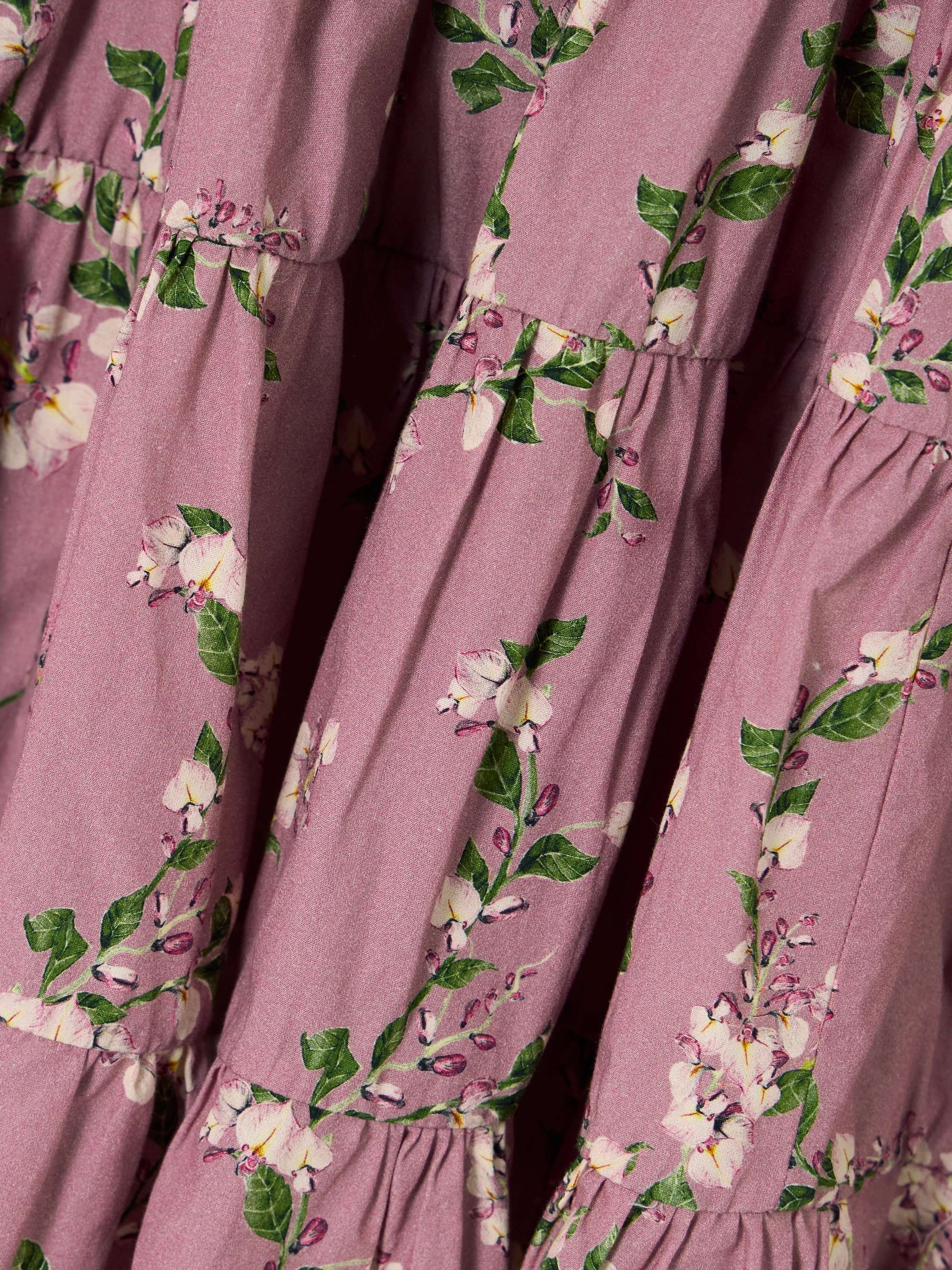 Lima Wisteria tiered floral-print cotton mini dress view