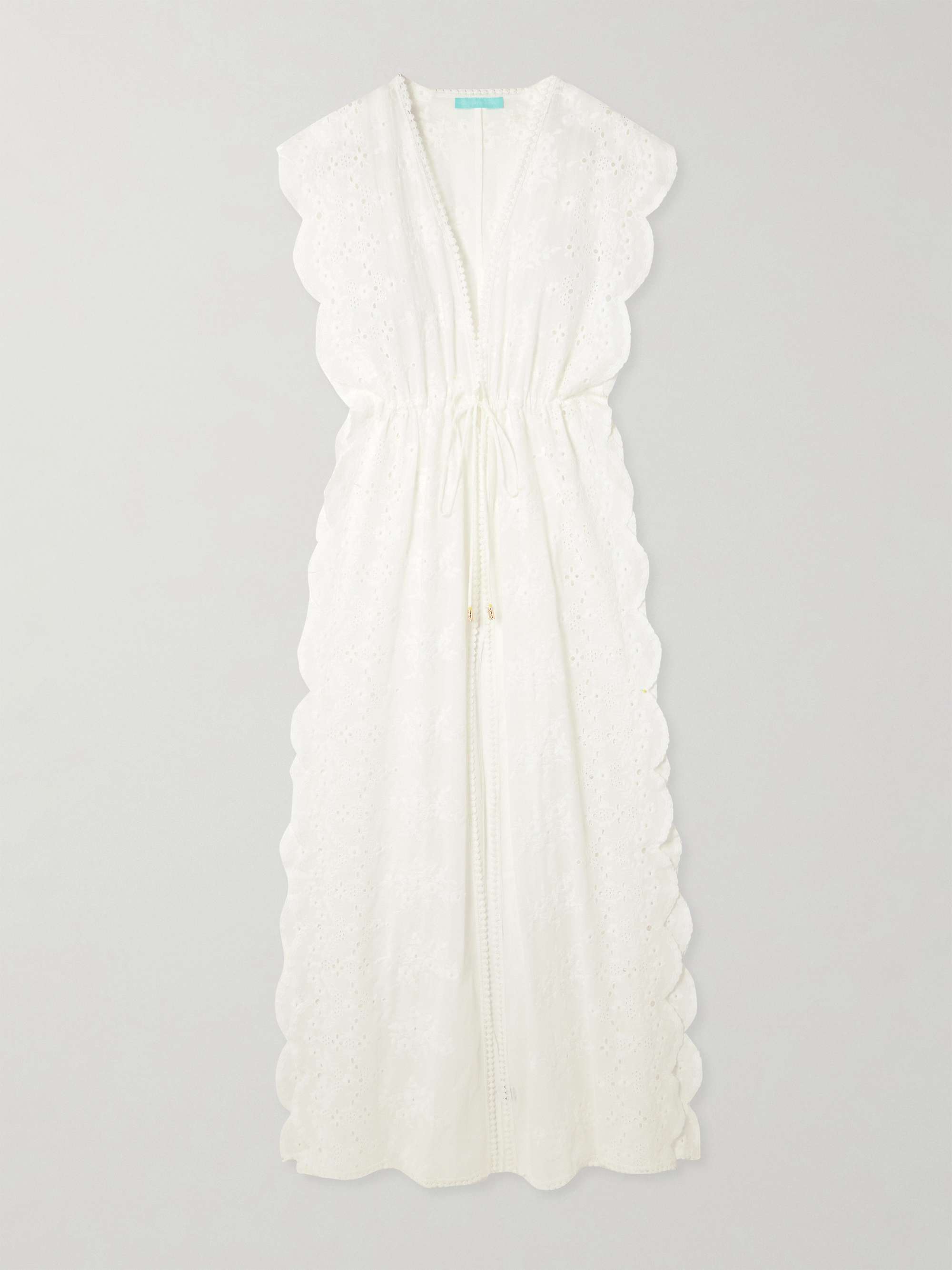 Talitha picot-trimmed embroidered broderie anglaise cotton-voile kaftan view