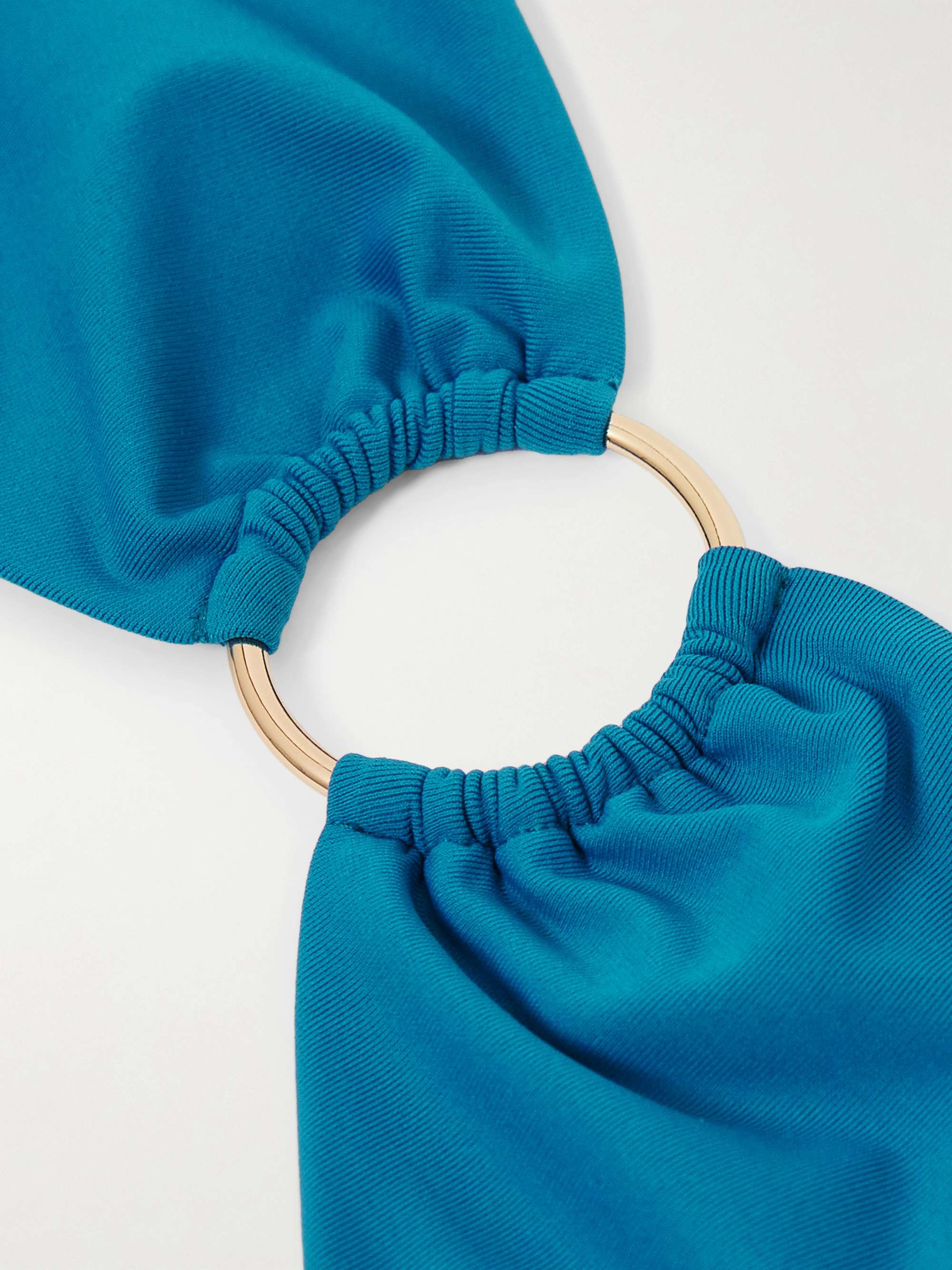 Hamburg embellished halterneck bikini top view