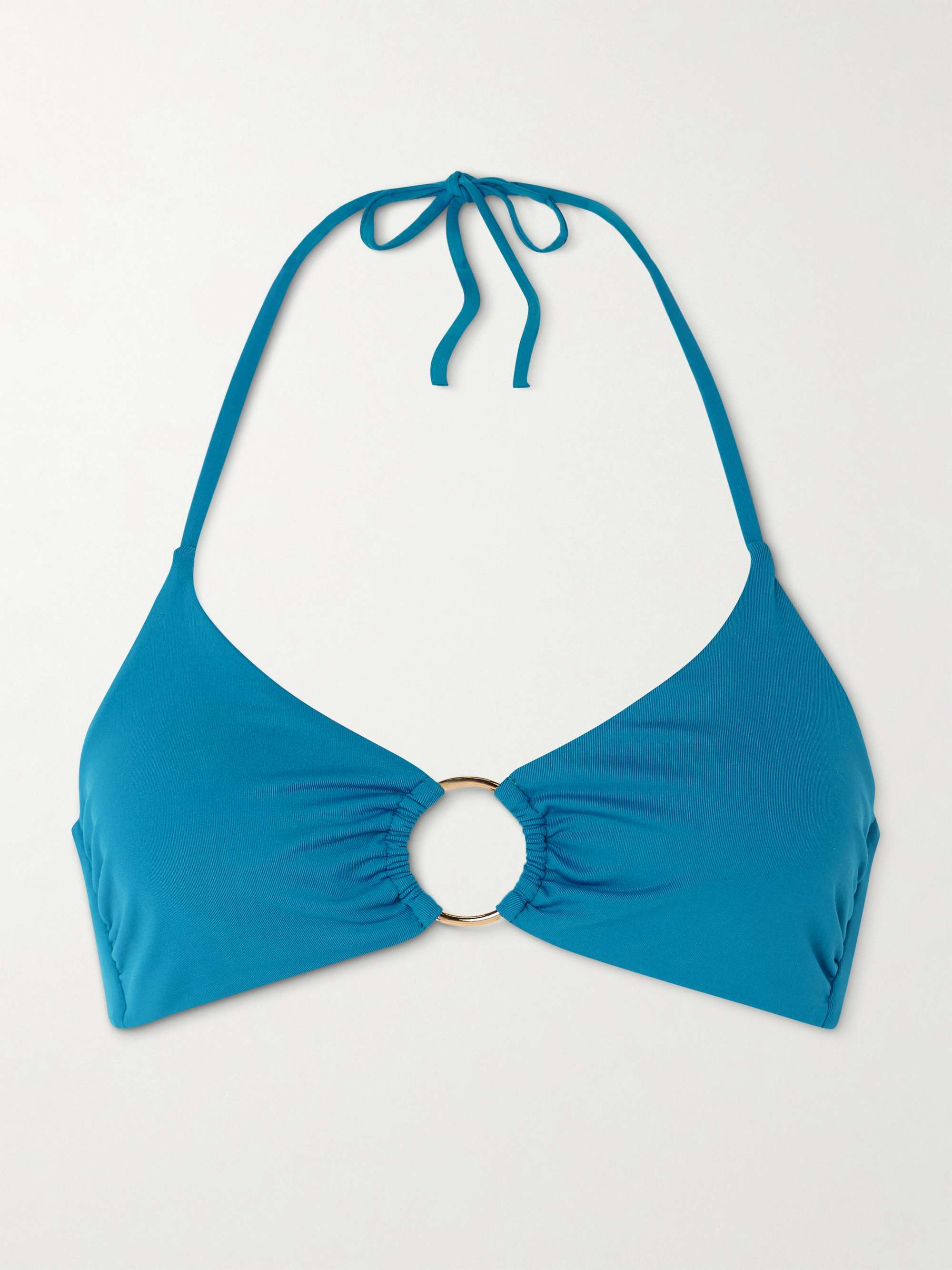 Hamburg embellished halterneck bikini top view