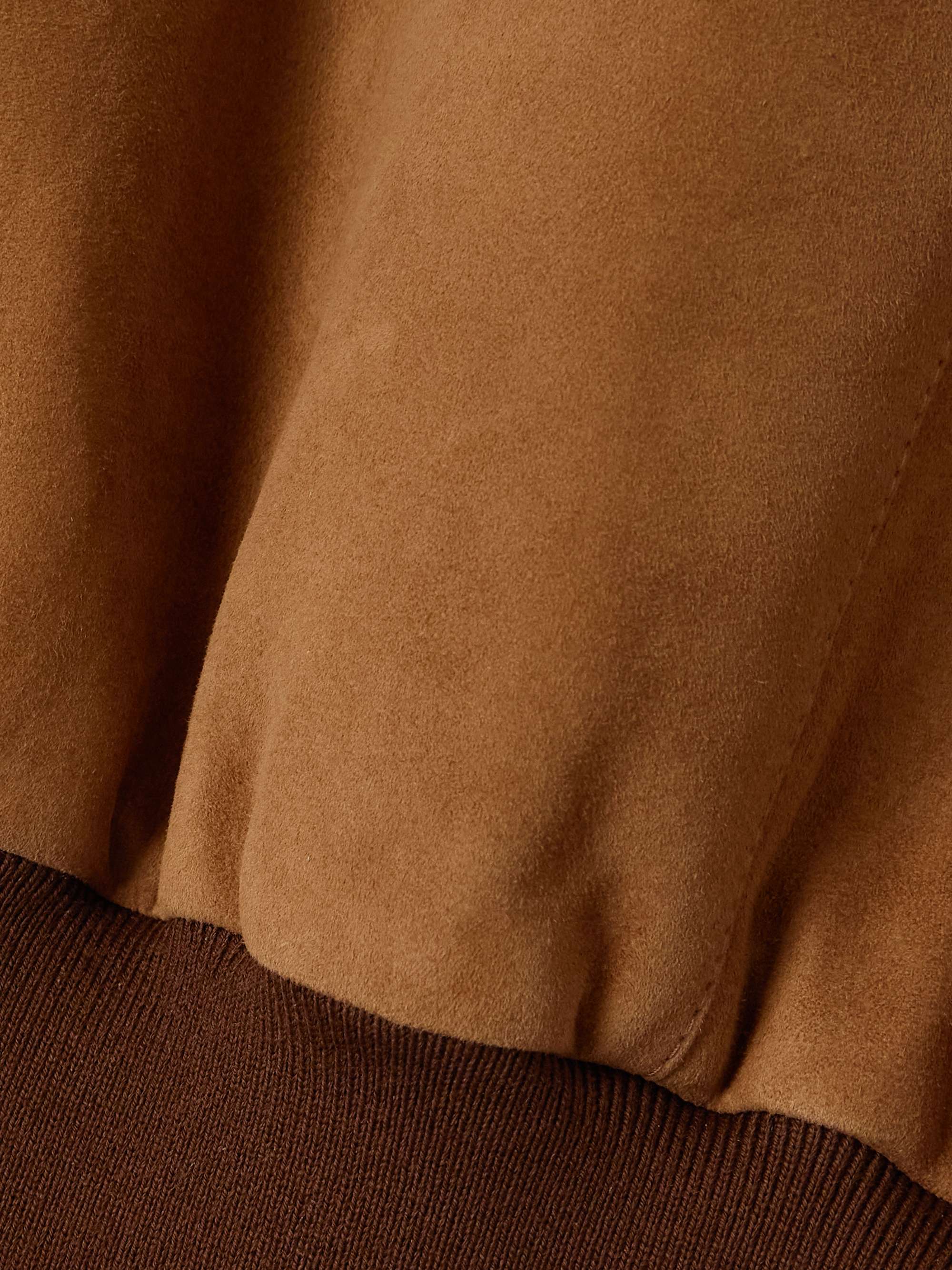 Suede bomber jacket view