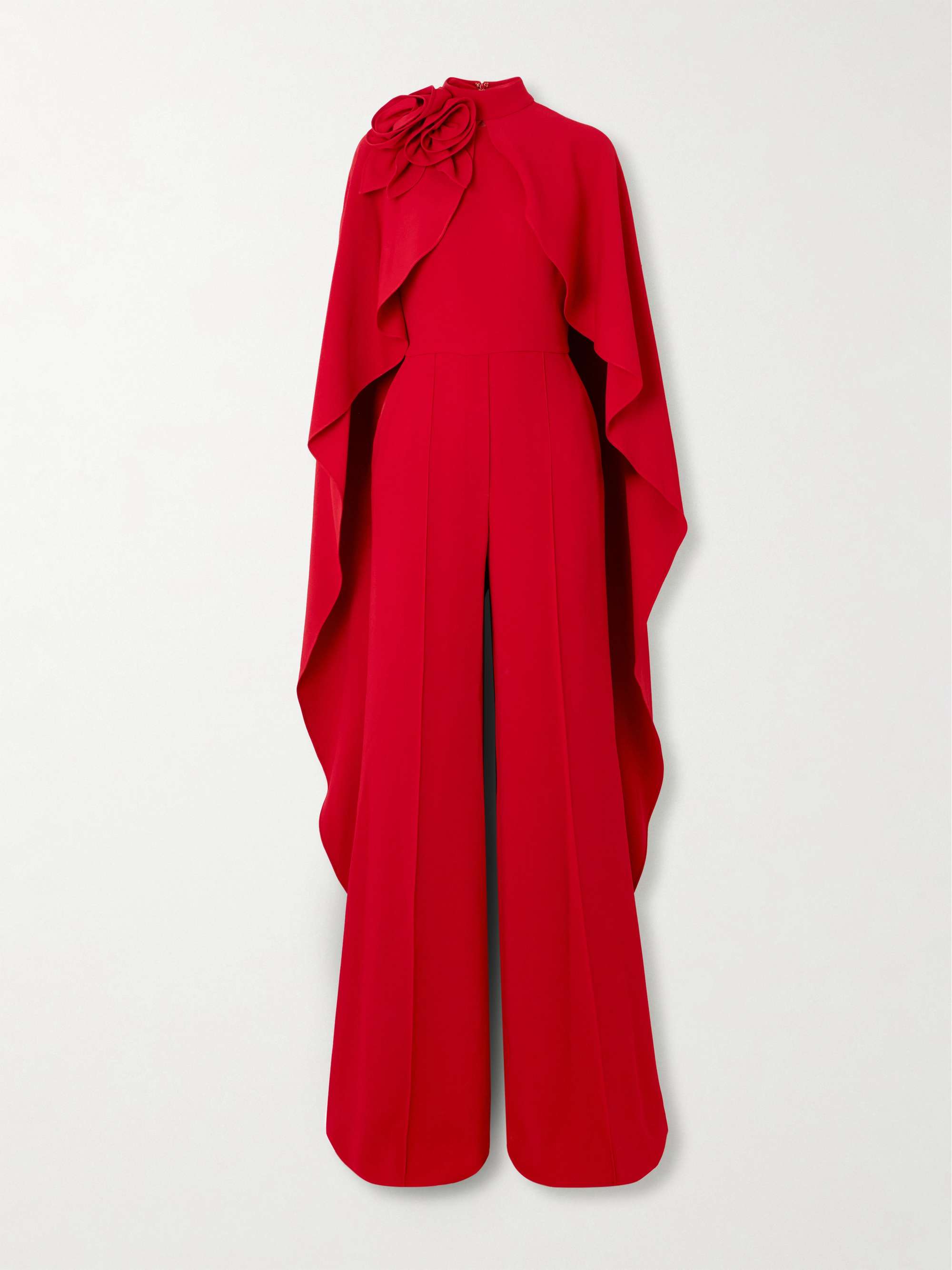 Appliquéd cape-effect cady jumpsuit view