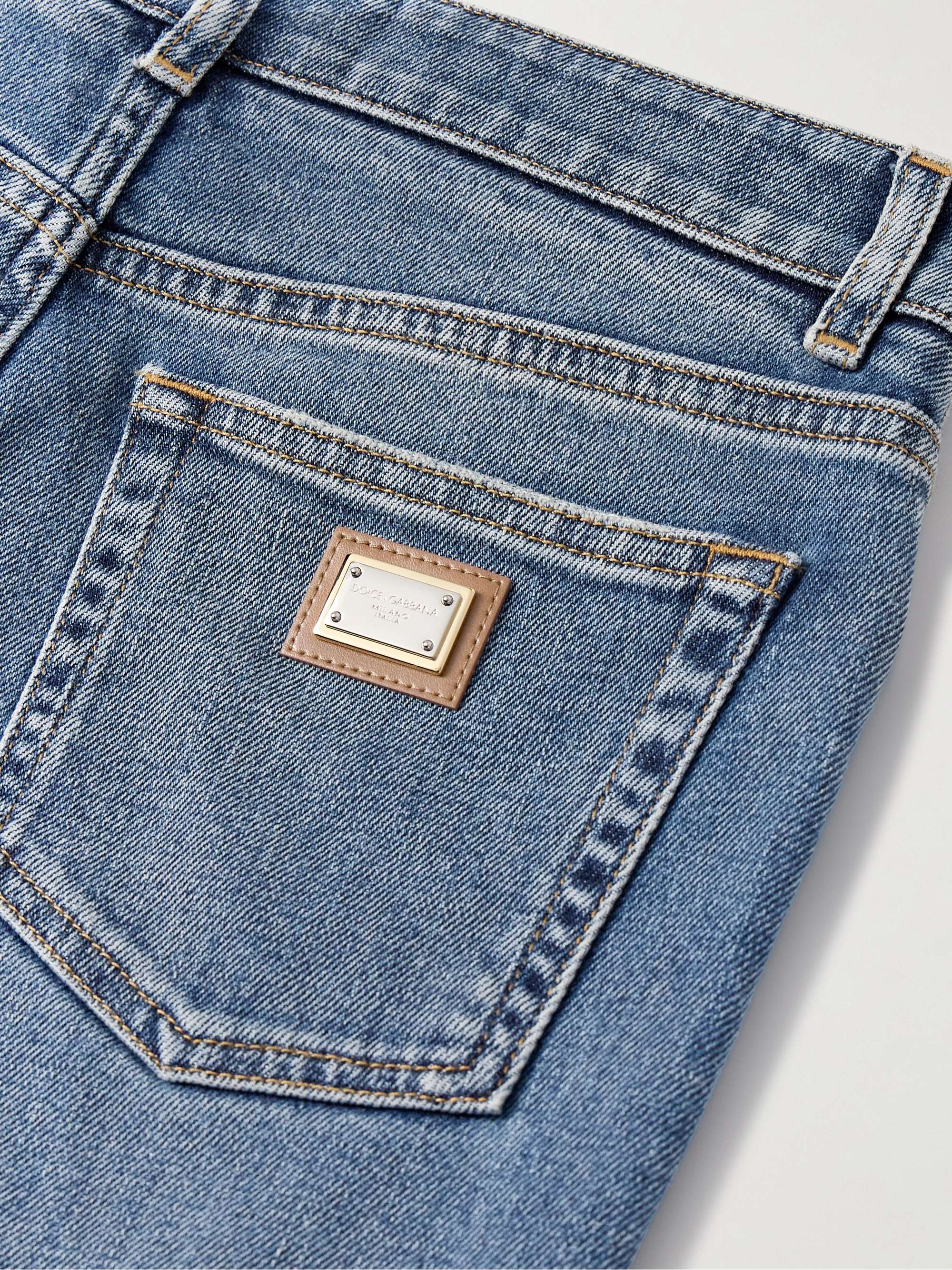 Appliquéd high-rise skinny jeans view