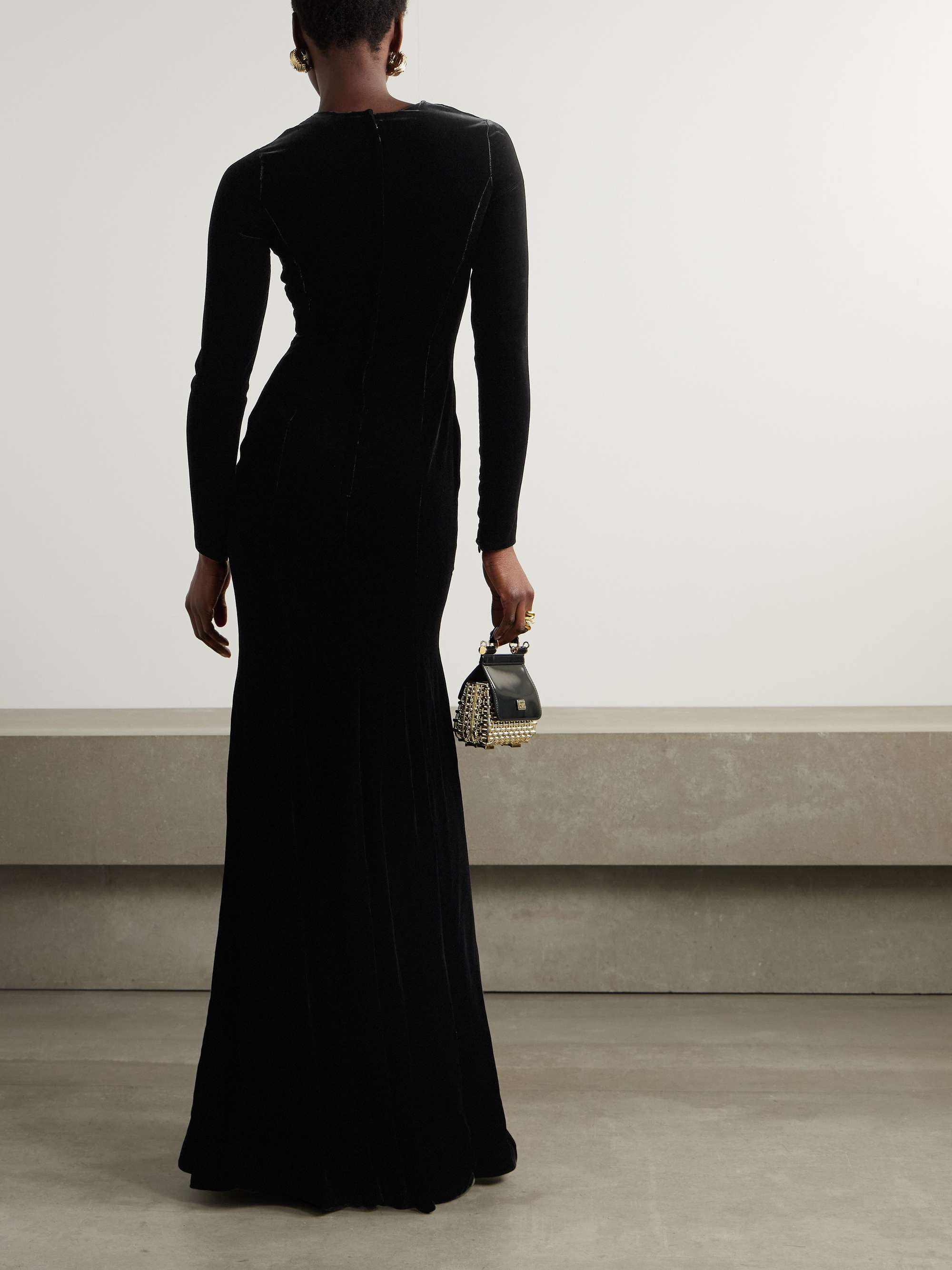Velvet gown view