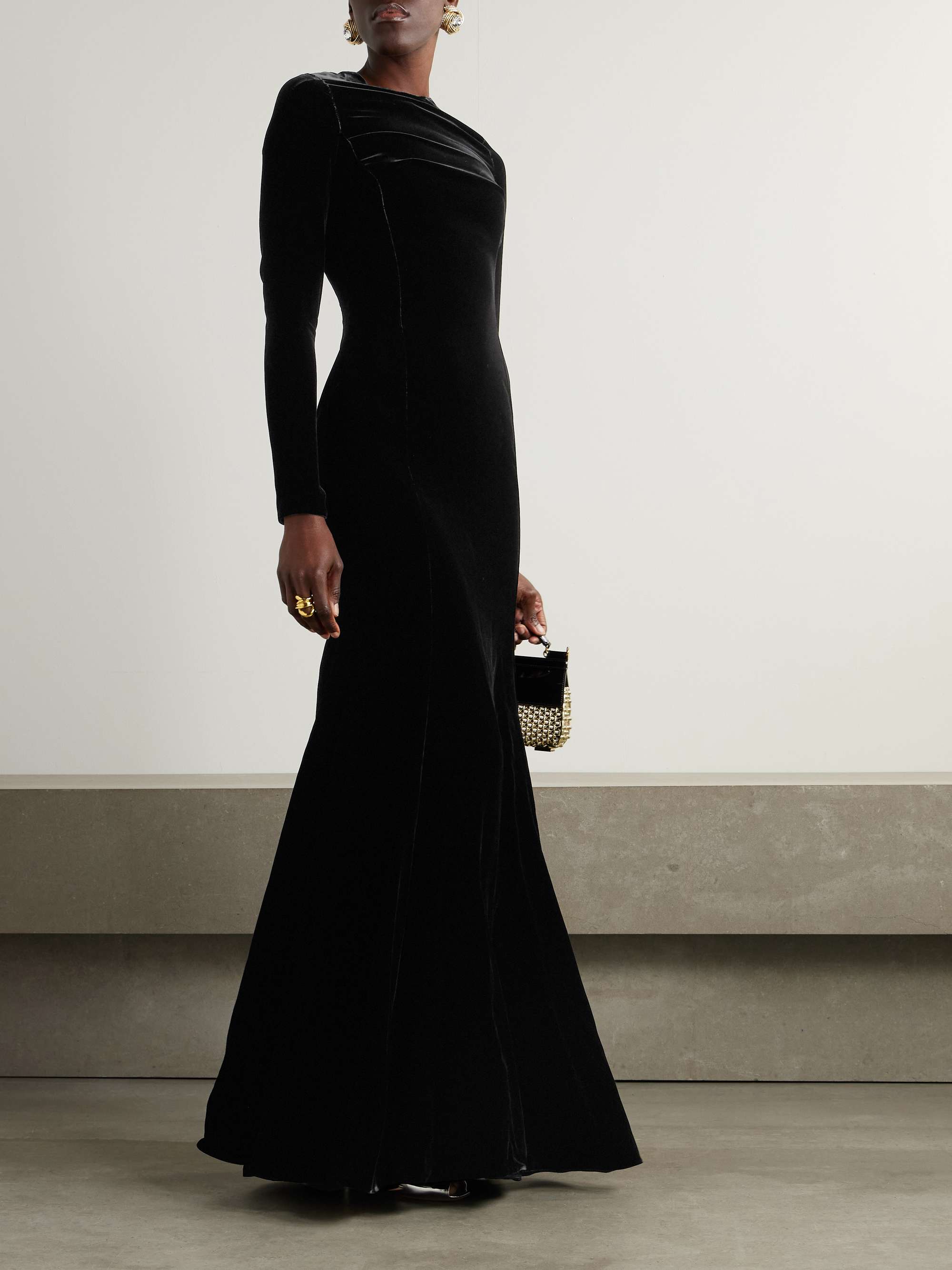 Velvet gown view