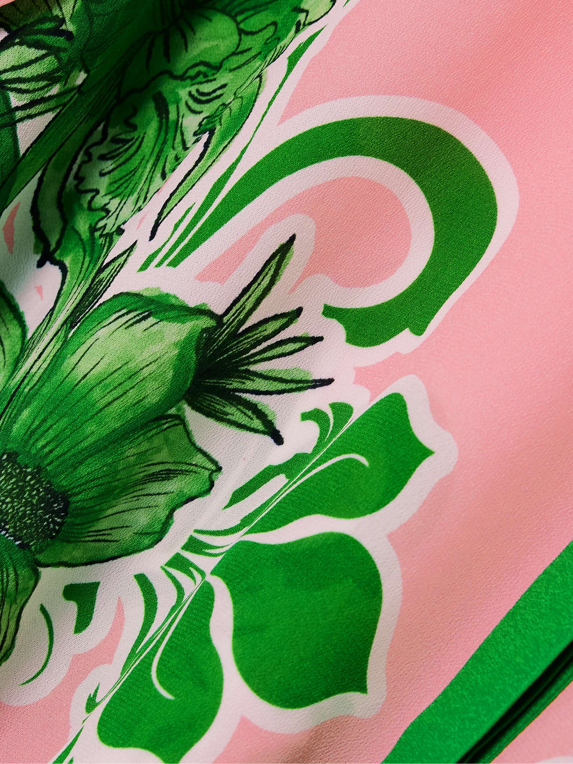 Nova floral-print crepe shirt view