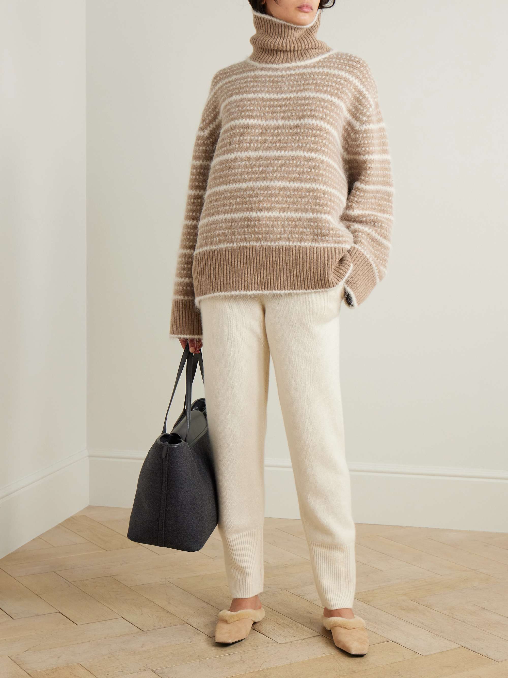 Wool-blend turtleneck sweater view