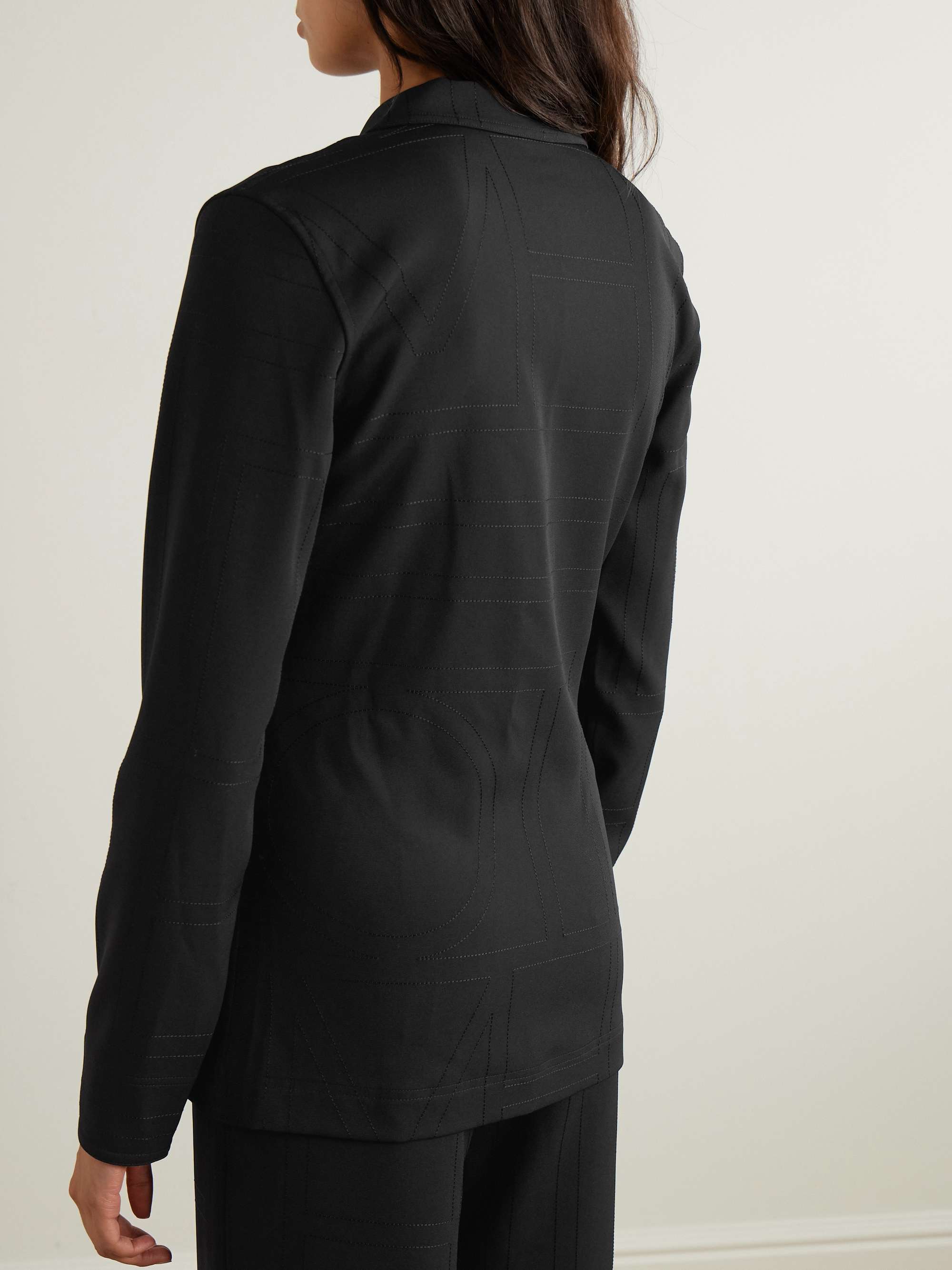 Embroidered recycled-jersey shirt view