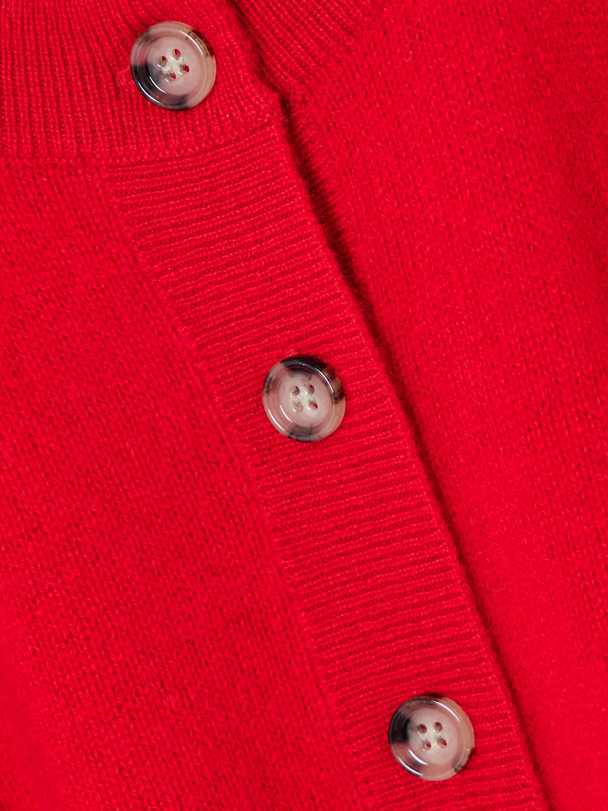 Cropped cashmere cardigan view