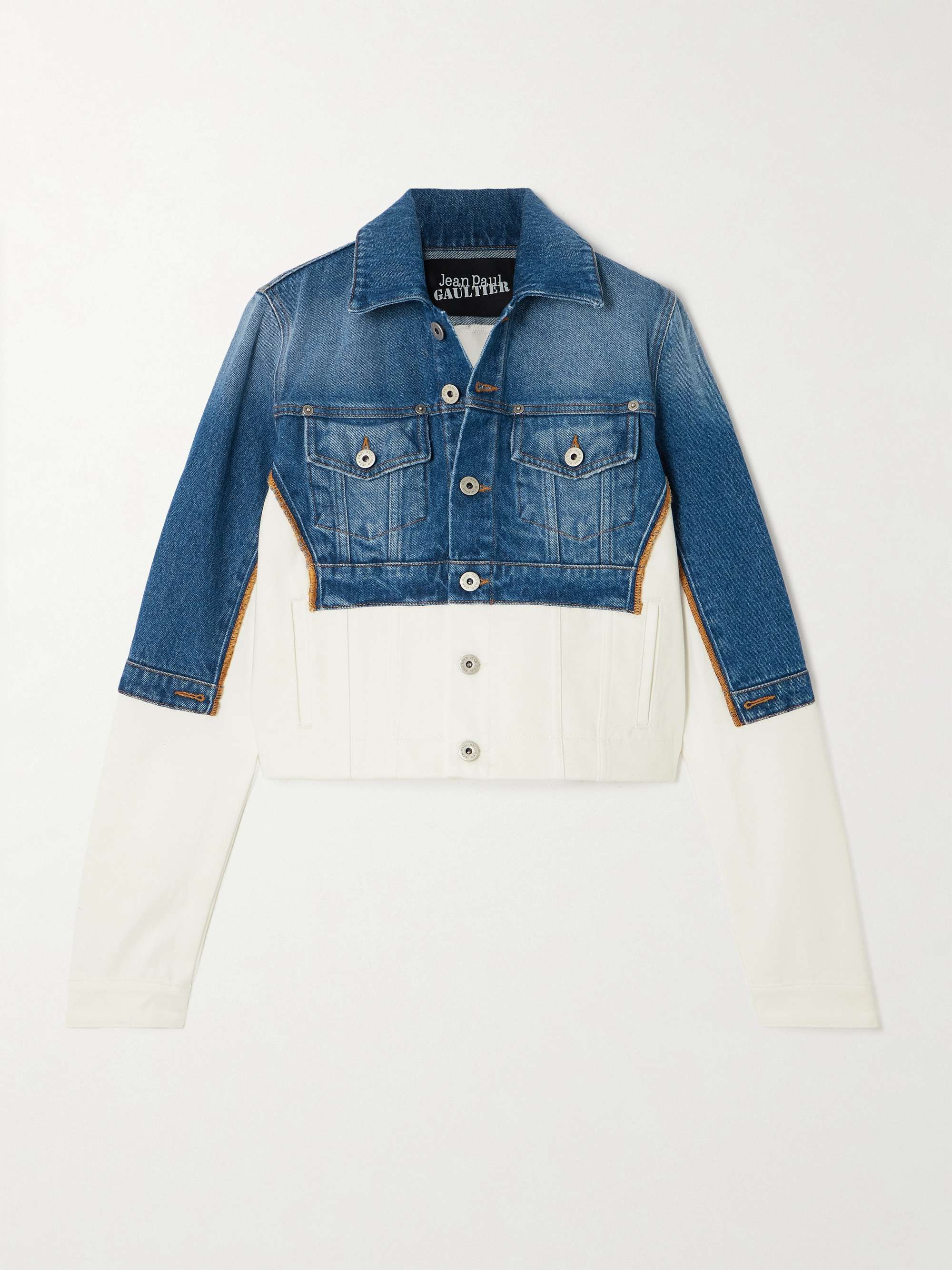 Petit Grand two-tone denim jacket view