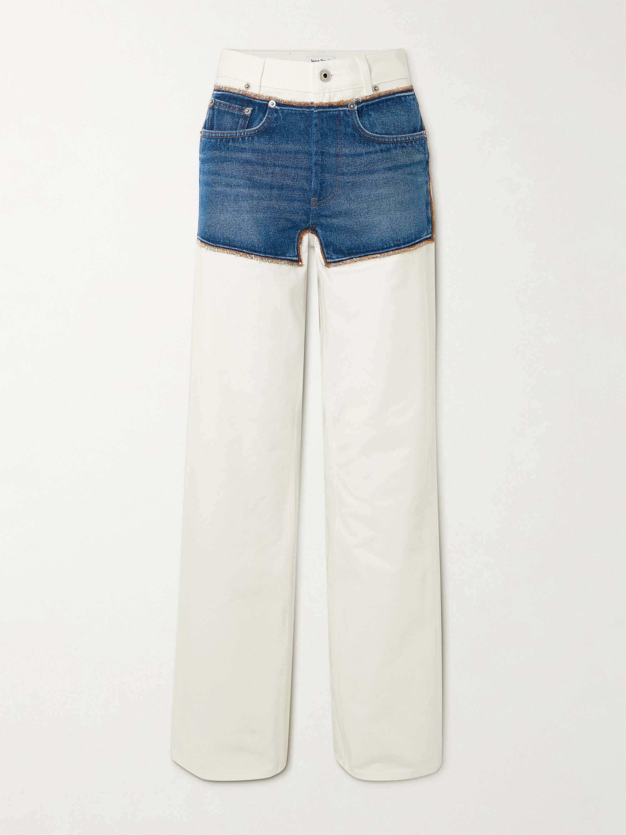 Petit Grand two-tone wide-leg jeans view