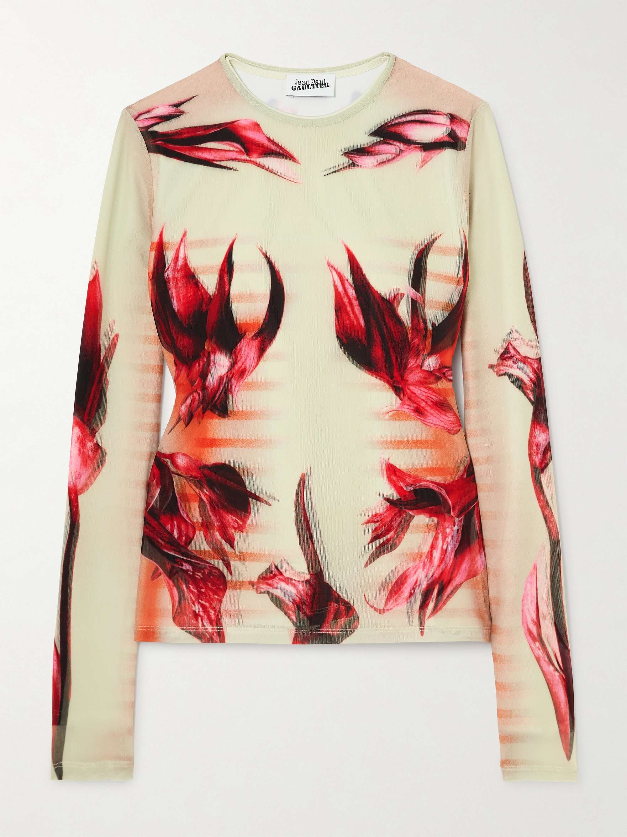Printed stretch-jersey T-shirt view