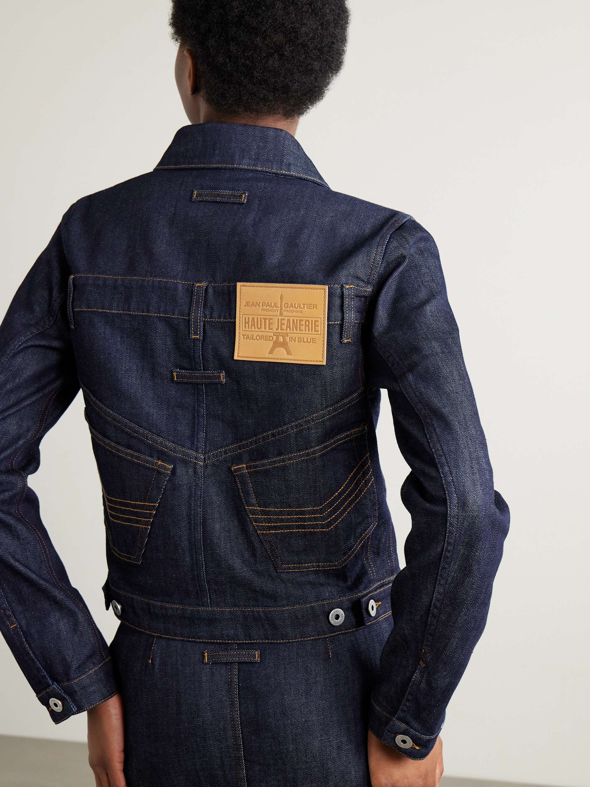 Topstitched denim jacket view