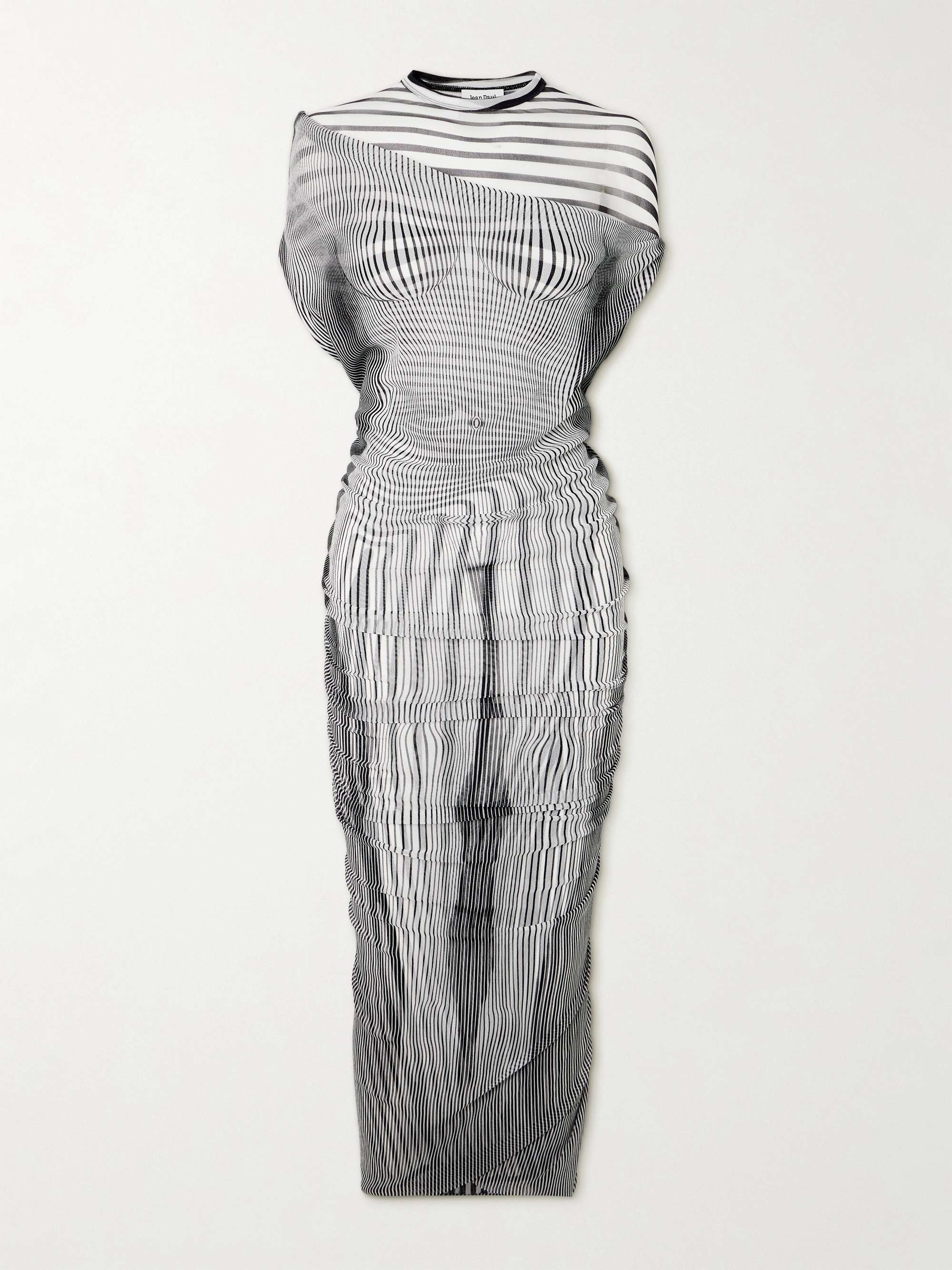 Body Morphing layered draped tulle midi dress view